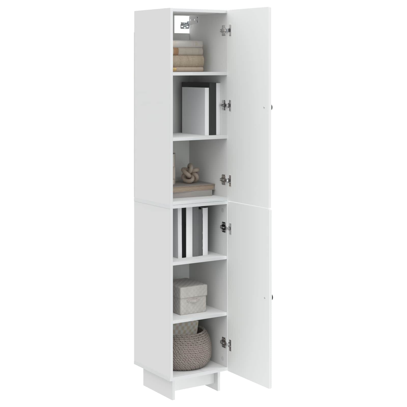 Σέτ Ντουλαπιών 2 pcs Γυαλιστερό Λευκό 34,5 x 33 x 90 εκ. - Pakobazaar