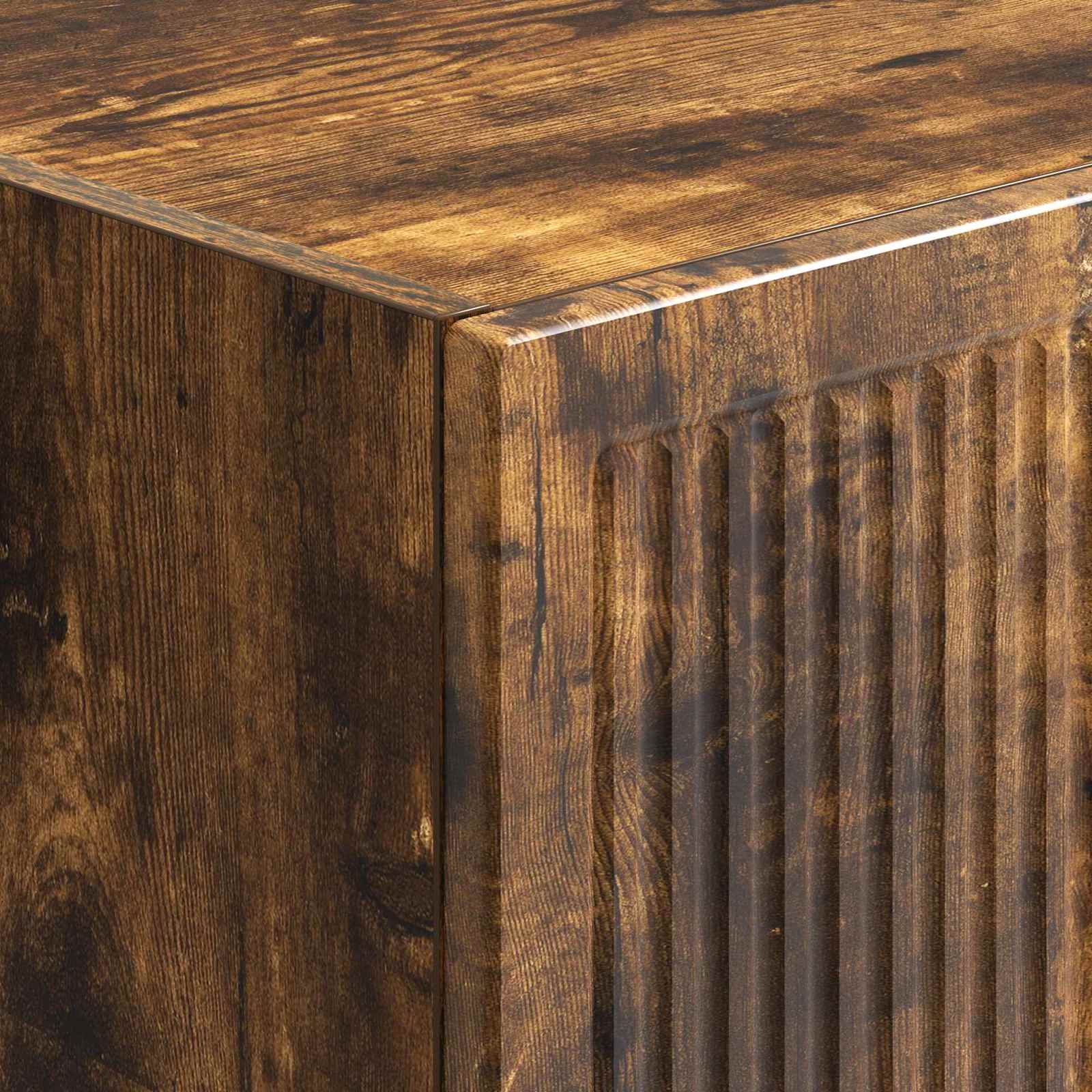 Σέτ Ντουλαπιών 2 pcs Καπνισμένο Ξύλο Δρυός 34,5 x 33 x 90 εκ. - Pakobazaar