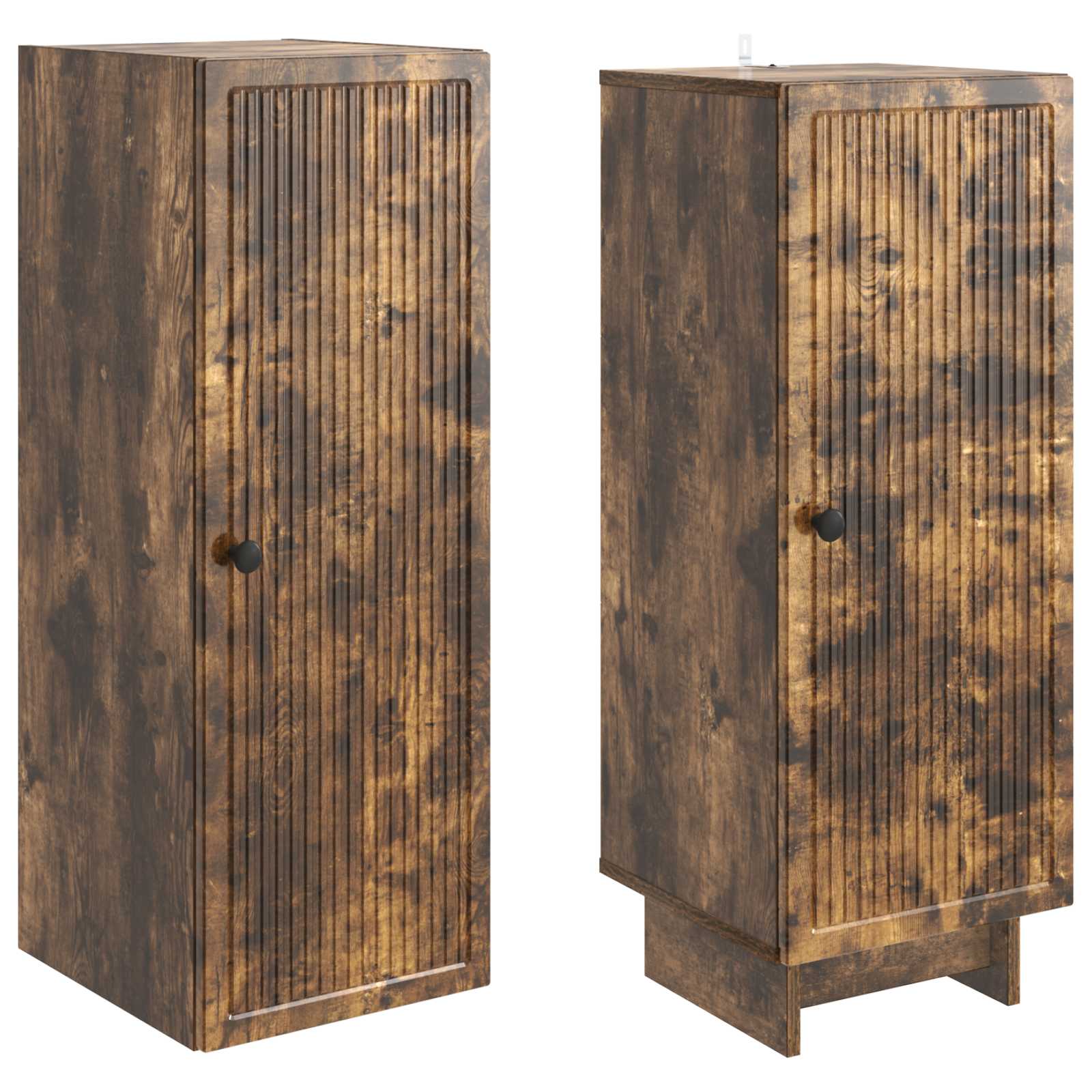 Σέτ Ντουλαπιών 2 pcs Καπνισμένο Ξύλο Δρυός 34,5 x 33 x 90 εκ. - Pakobazaar