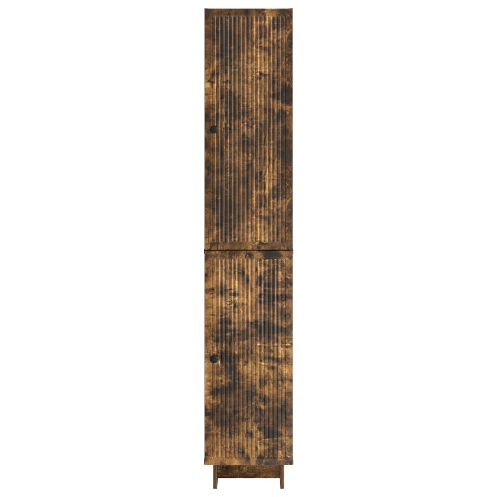 Σέτ Ντουλαπιών 2 pcs Καπνισμένο Ξύλο Δρυός 34,5 x 33 x 90 εκ. - Pakobazaar
