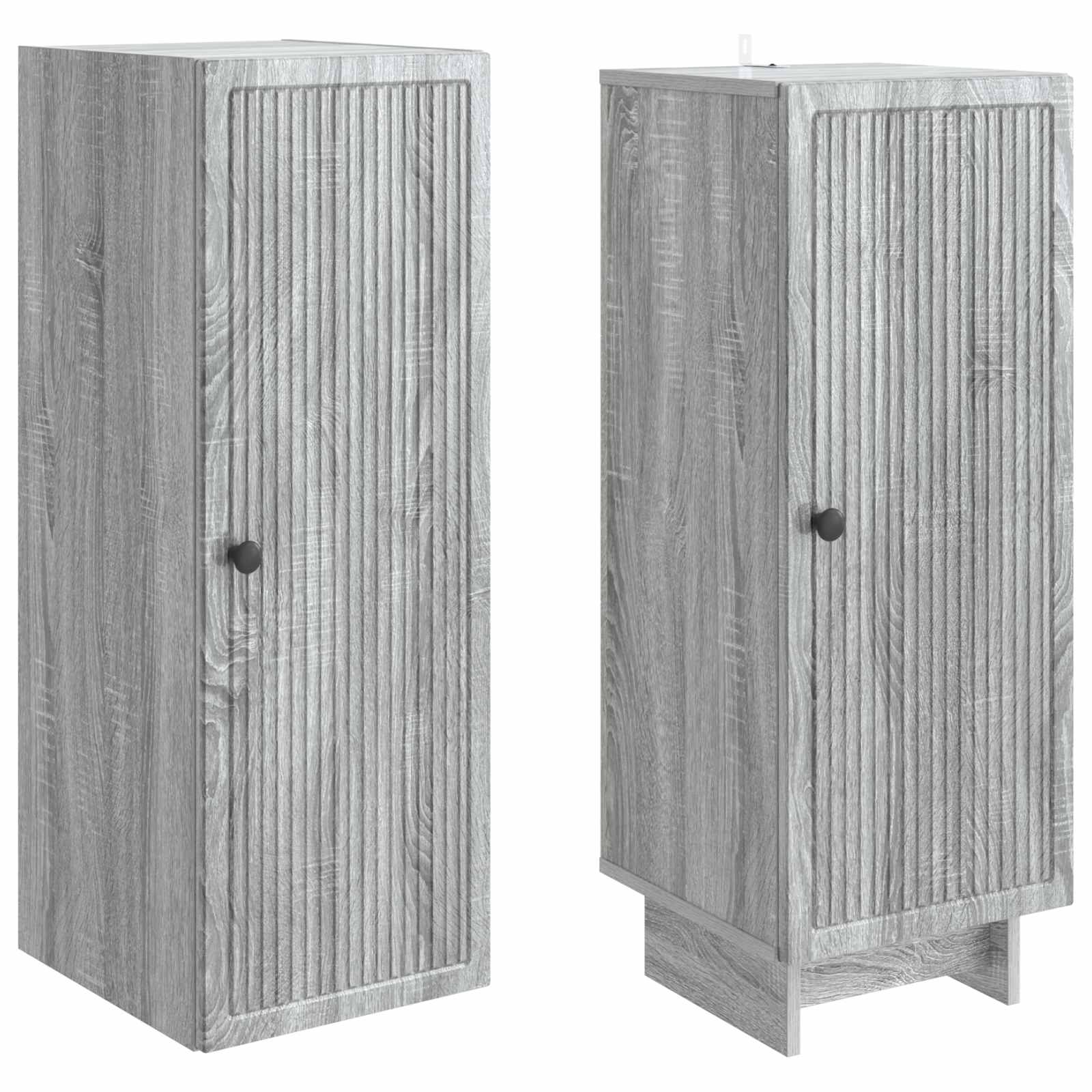 Σέτ Ντουλαπιών 2 pcs Γκρι Sonoma 34,5 x 33 x 90 εκ. - Pakobazaar