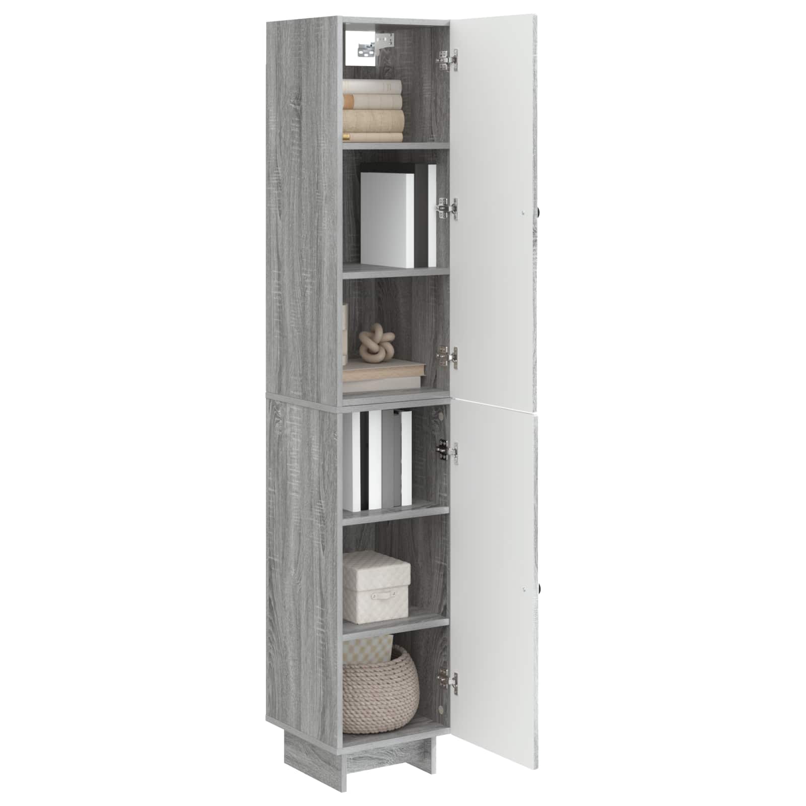 Σέτ Ντουλαπιών 2 pcs Γκρι Sonoma 34,5 x 33 x 90 εκ. - Pakobazaar