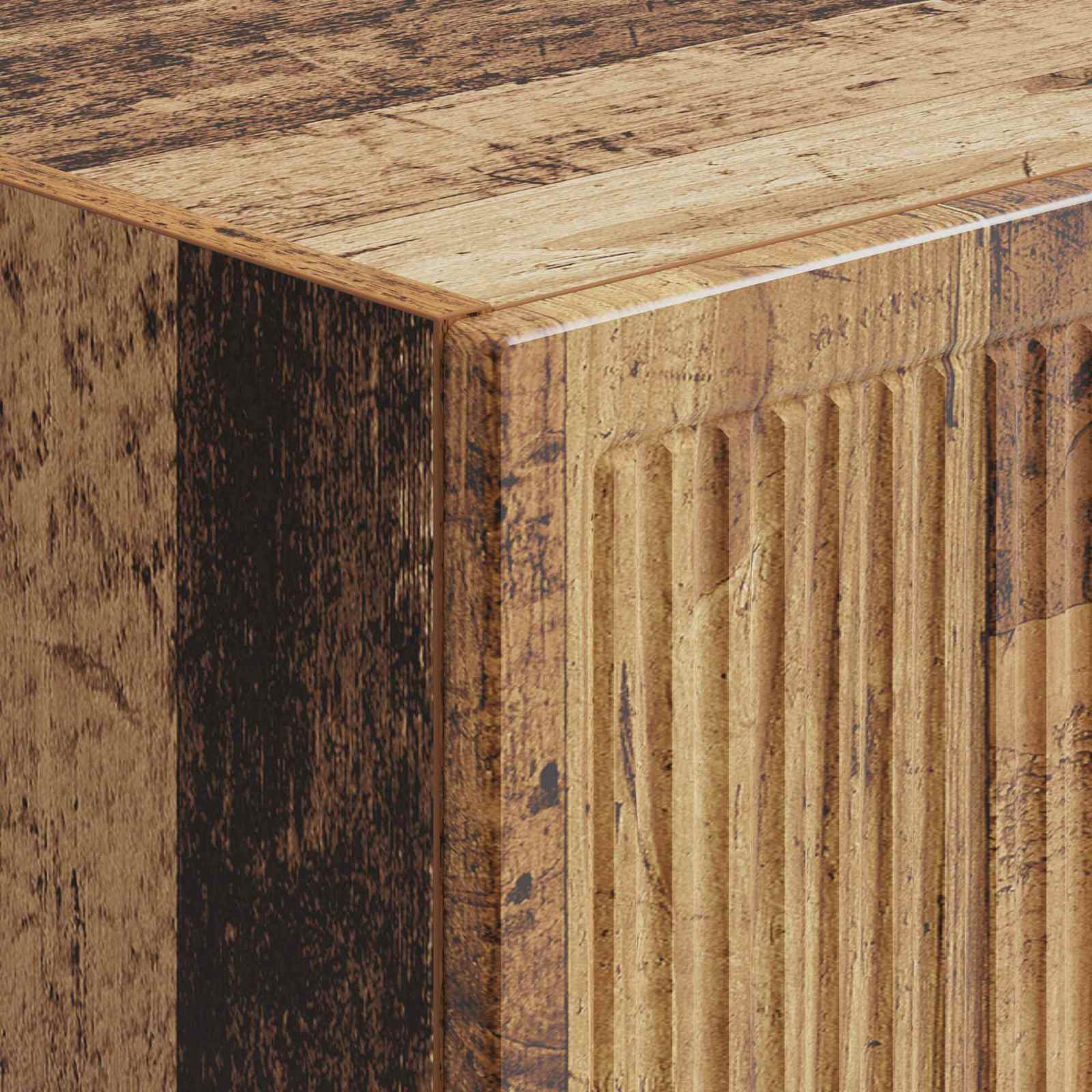 Σέτ Ντουλαπιών 2 pcs Παλαιωμένο ξύλο 34,5 x 33 x 90 εκ. - Pakobazaar