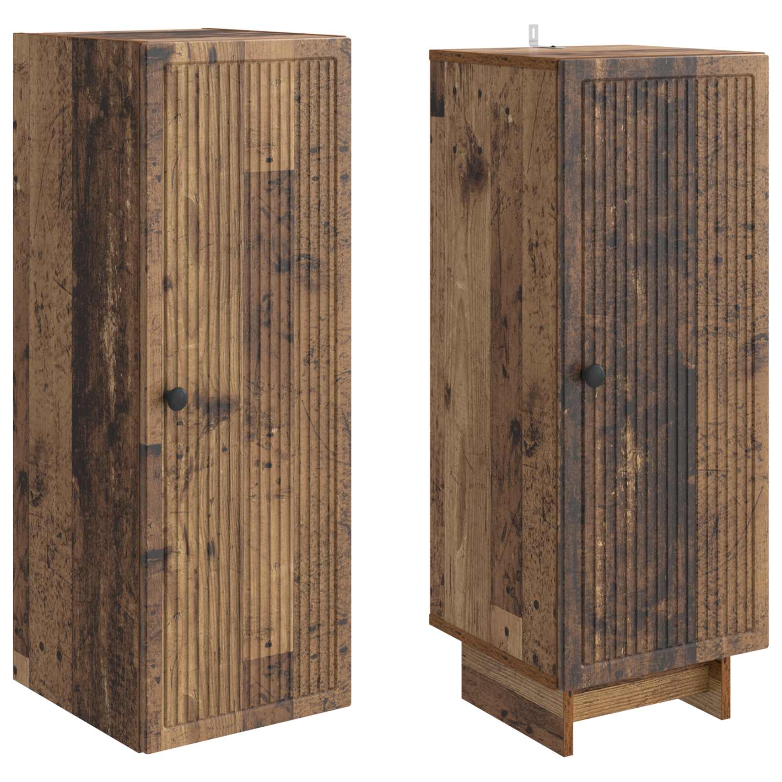 Σέτ Ντουλαπιών 2 pcs Παλαιωμένο ξύλο 34,5 x 33 x 90 εκ. - Pakobazaar