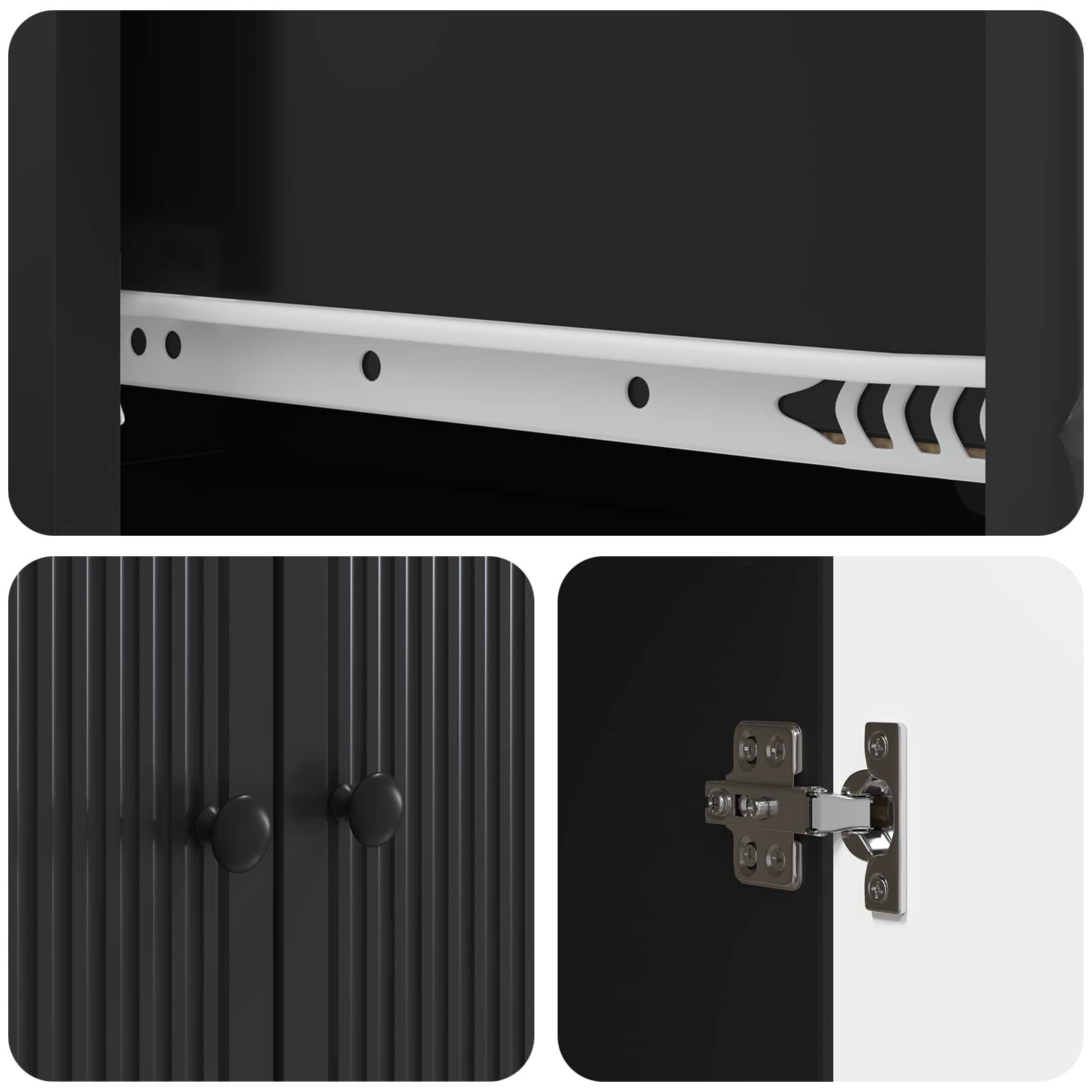 Σέτ Ντουλαπιών 2 pcs 66 x 34,5 x 90 εκ Επεξεργασμένο Ξύλο - Pakobazaar