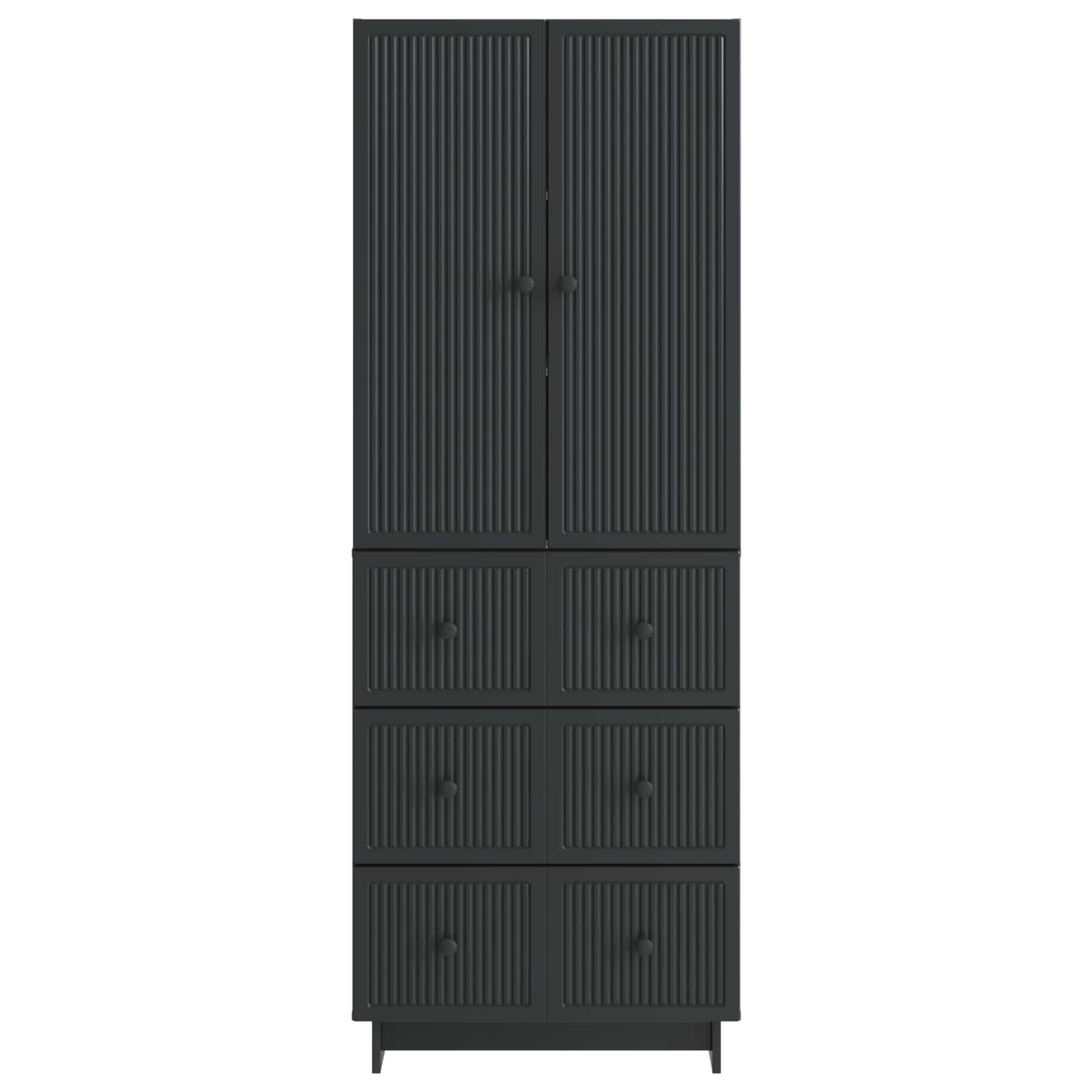 Σέτ Ντουλαπιών 2 pcs 66 x 34,5 x 90 εκ Επεξεργασμένο Ξύλο - Pakobazaar