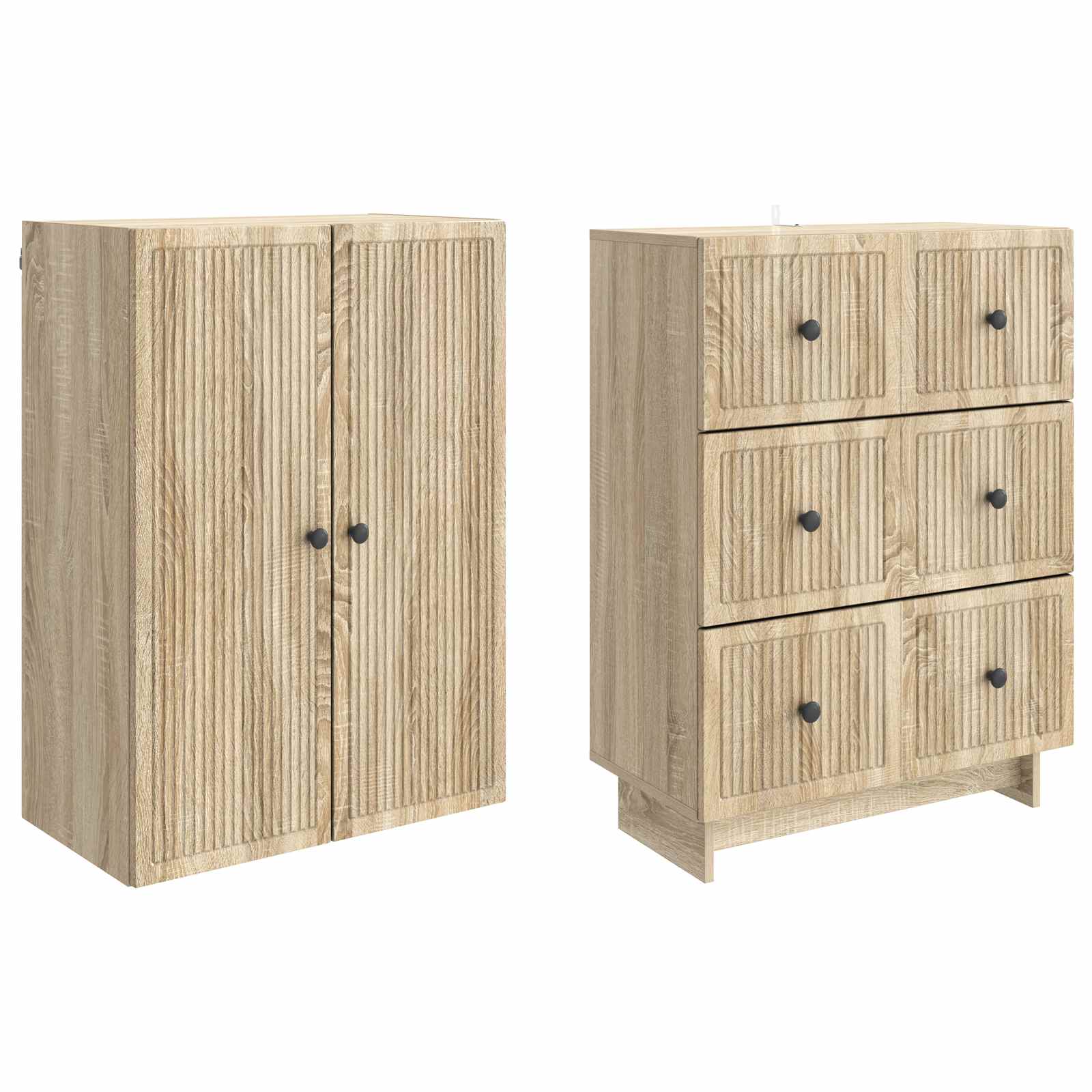 Σέτ Ντουλαπιών 2 pcs 66 x 34,5 x 90 εκ Επεξεργασμένο Ξύλο - Pakobazaar