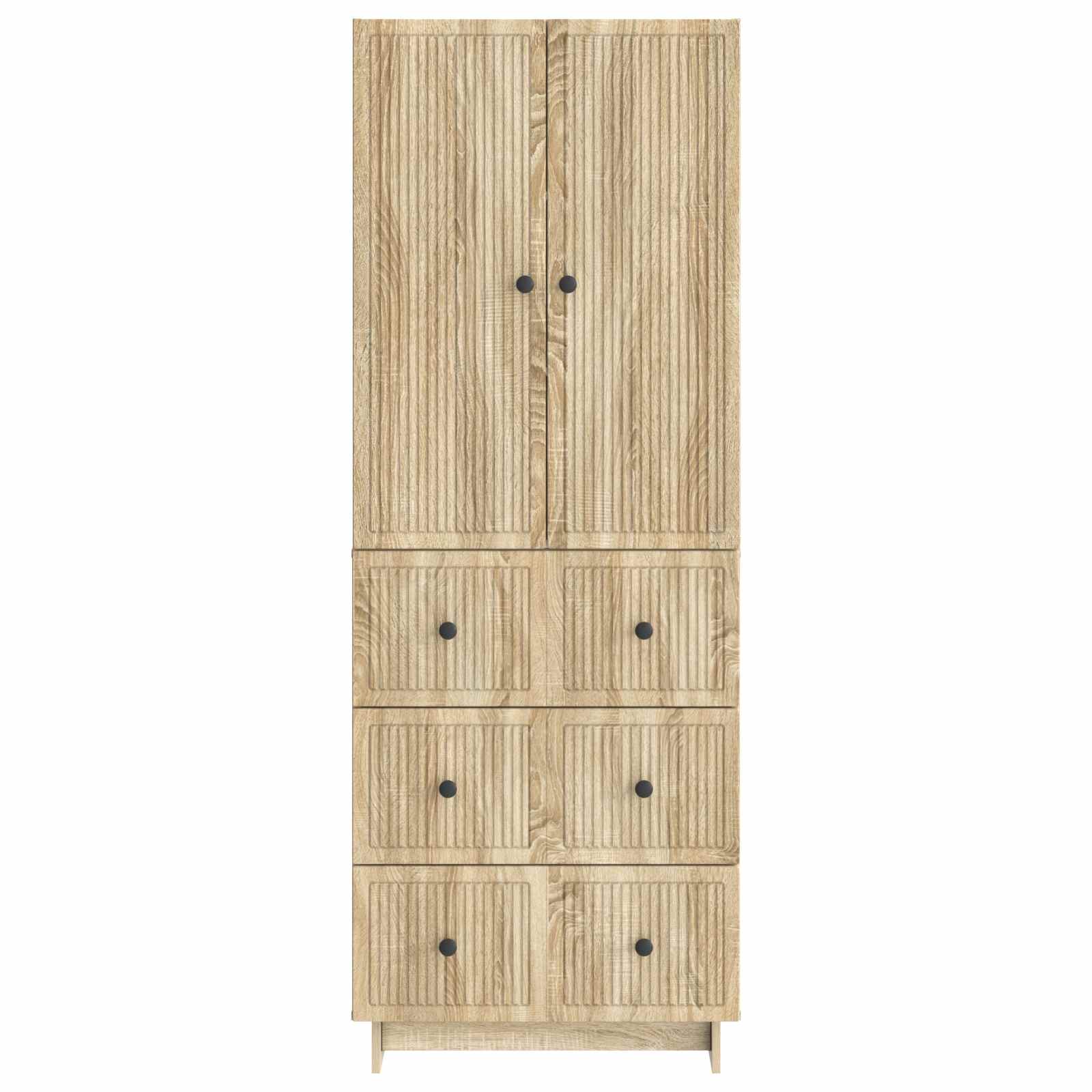Σέτ Ντουλαπιών 2 pcs 66 x 34,5 x 90 εκ Επεξεργασμένο Ξύλο - Pakobazaar