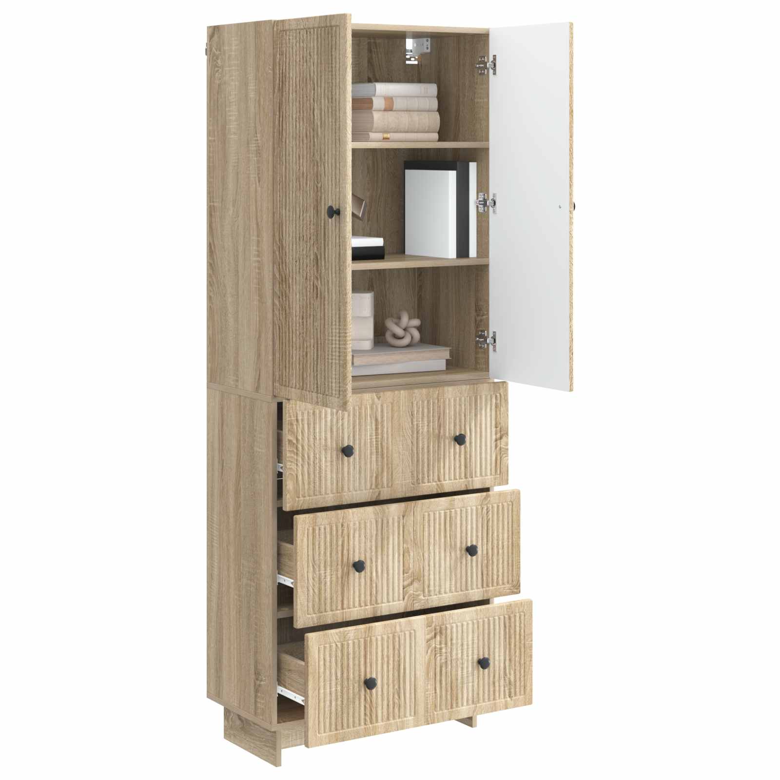 Σέτ Ντουλαπιών 2 pcs 66 x 34,5 x 90 εκ Επεξεργασμένο Ξύλο - Pakobazaar