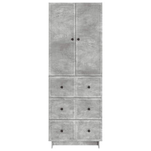 Σέτ Ντουλαπιών 2 pcs Γκρι Σκυροδέματος 66 x 34,5 x 90 εκ - Pakobazaar