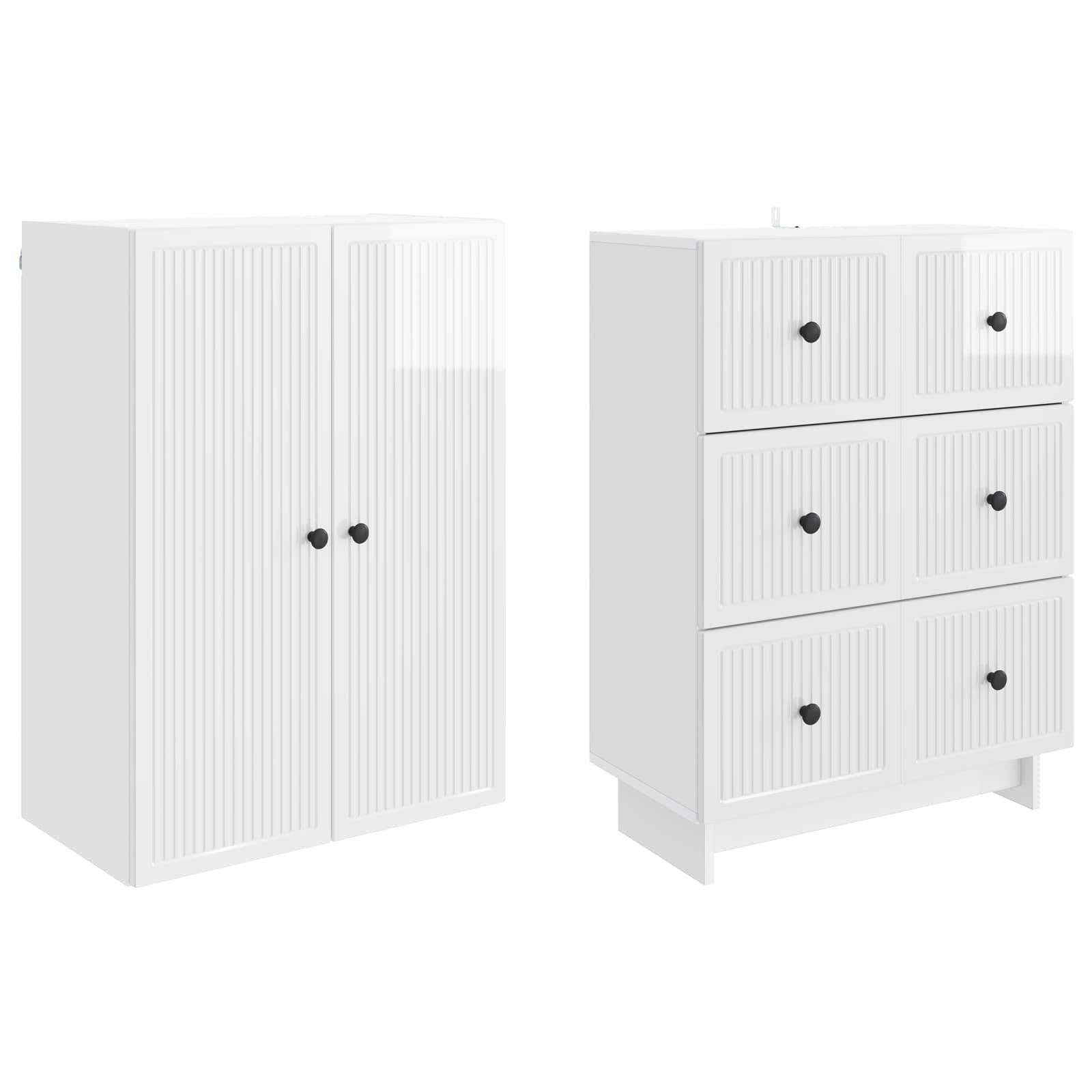 Σέτ Ντουλαπιών 2 pcs 66 x 34,5 x 90 εκ Επεξεργασμένο Ξύλο - Pakobazaar