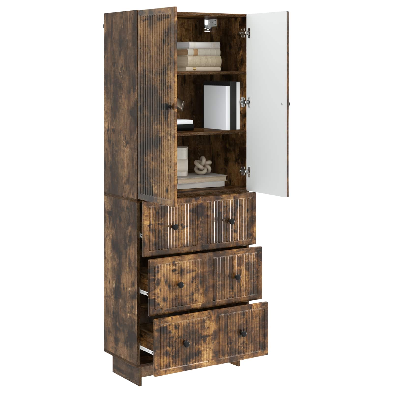 Σέτ Ντουλαπιών 2 pcs 66 x 34,5 x 90 εκ Επεξεργασμένο Ξύλο - Pakobazaar