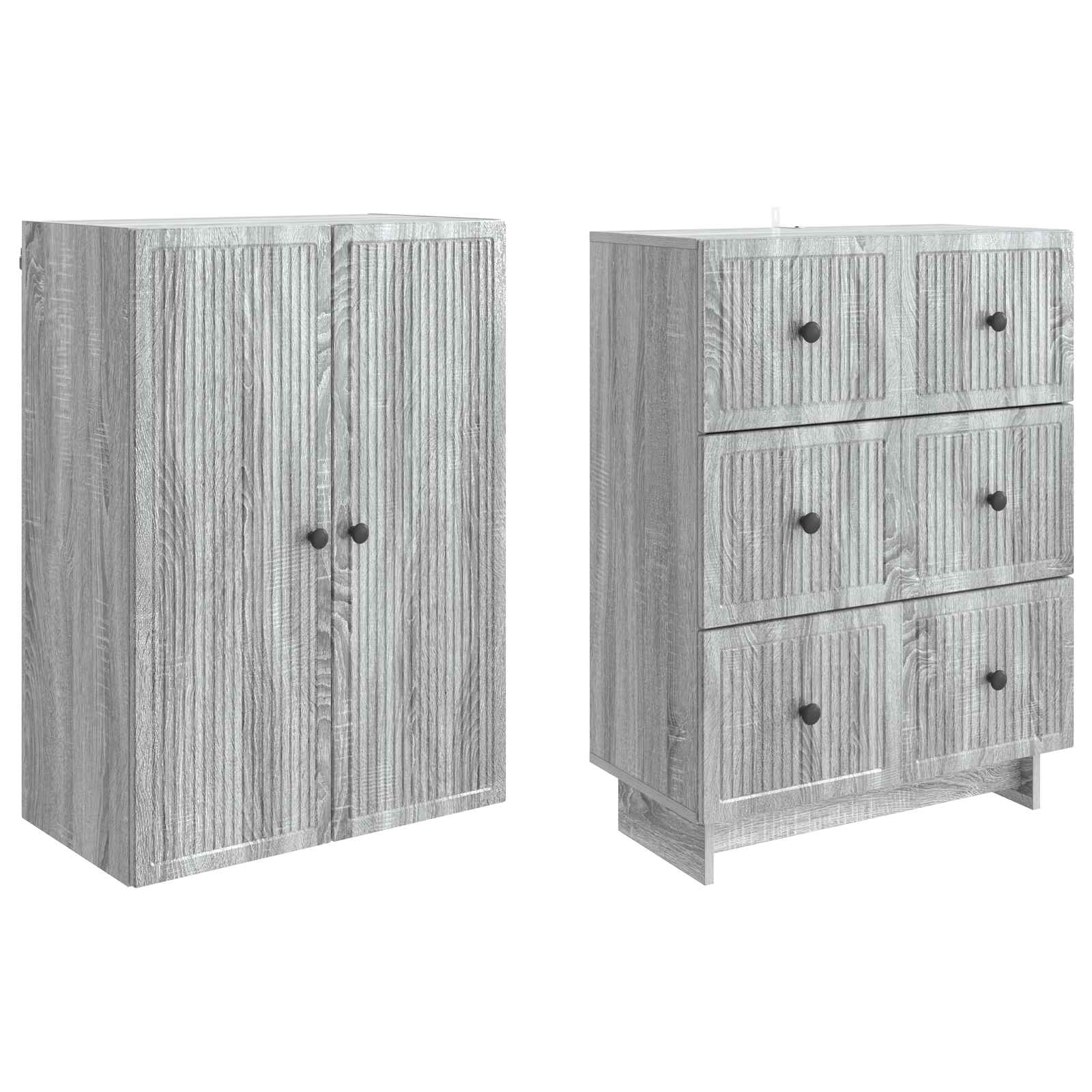 Σέτ Ντουλαπιών 2 pcs 66 x 34,5 x 90 εκ Επεξεργασμένο Ξύλο - Pakobazaar
