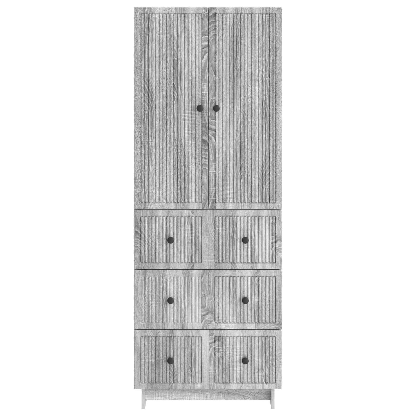 Σέτ Ντουλαπιών 2 pcs 66 x 34,5 x 90 εκ Επεξεργασμένο Ξύλο - Pakobazaar