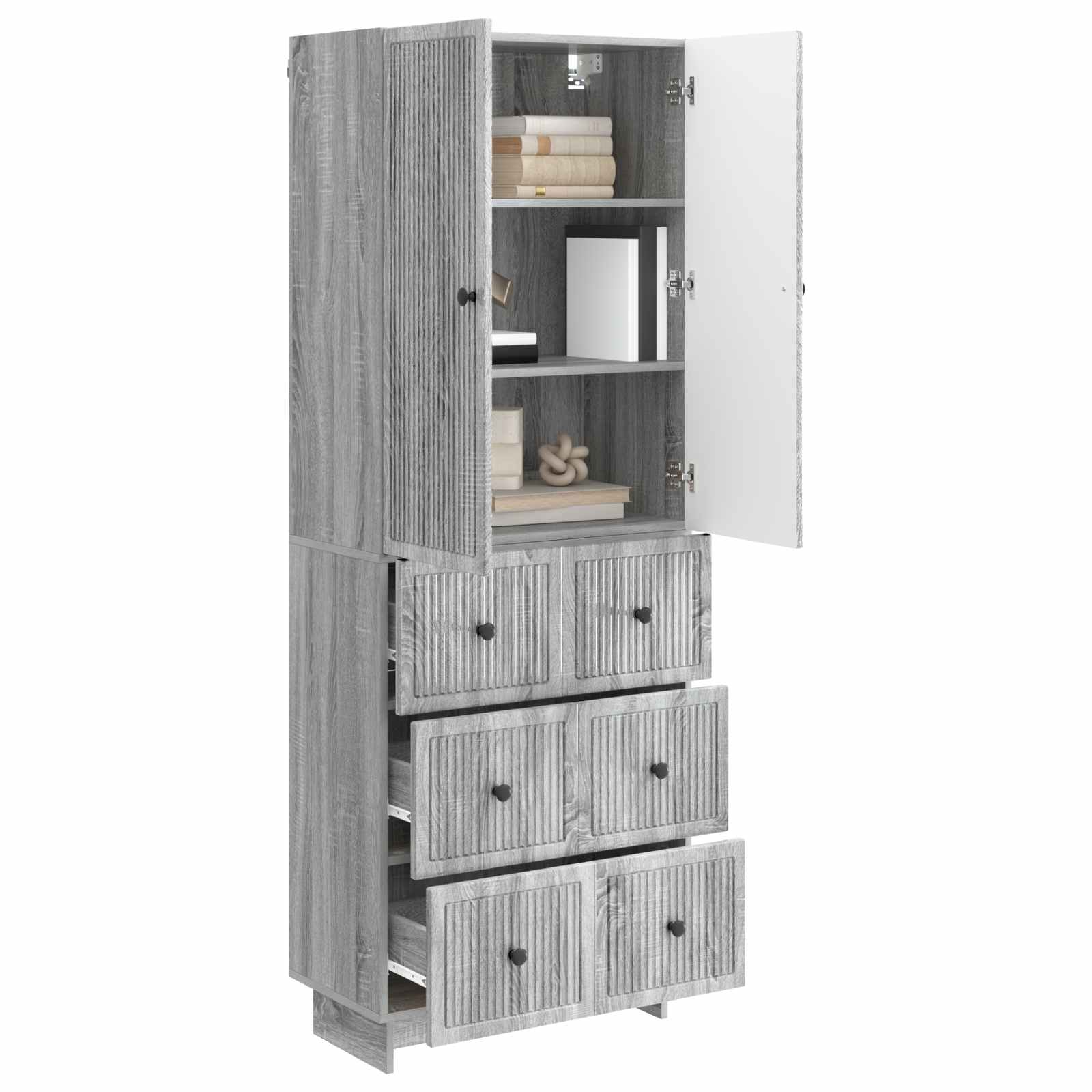 Σέτ Ντουλαπιών 2 pcs 66 x 34,5 x 90 εκ Επεξεργασμένο Ξύλο - Pakobazaar