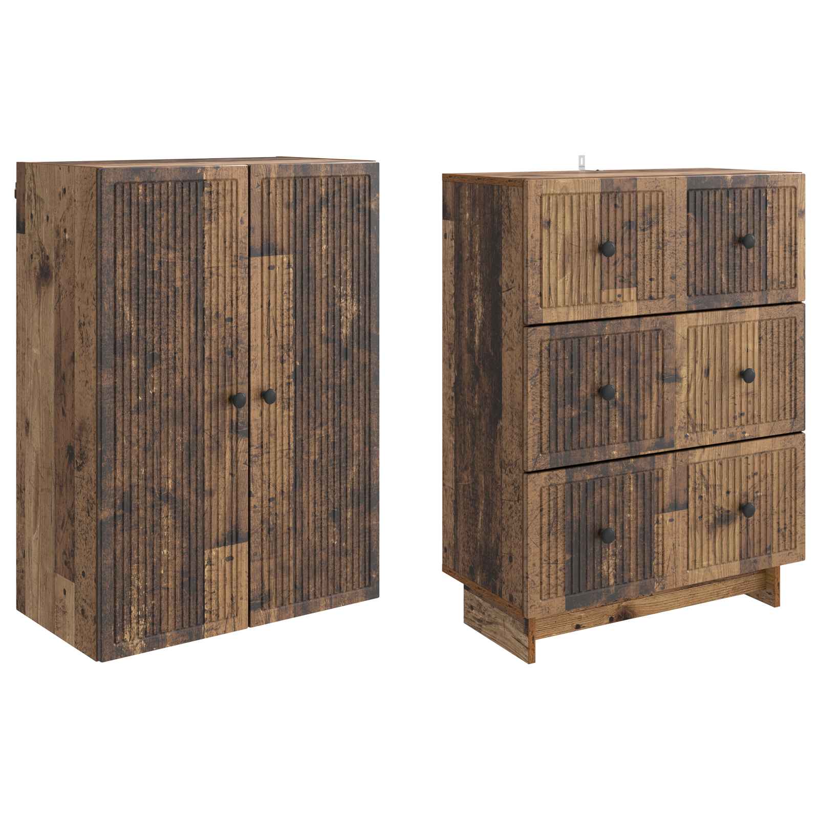 Σέτ Ντουλαπιών 2 pcs 66 x 34,5 x 90 εκ Επεξεργασμένο Ξύλο - Pakobazaar