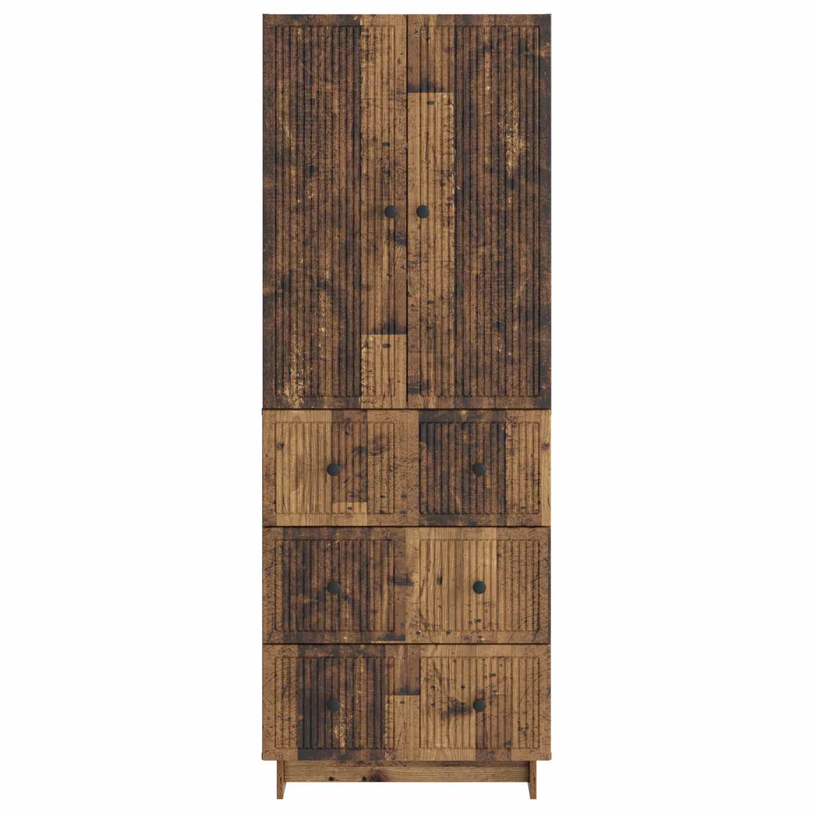 Σέτ Ντουλαπιών 2 pcs 66 x 34,5 x 90 εκ Επεξεργασμένο Ξύλο - Pakobazaar