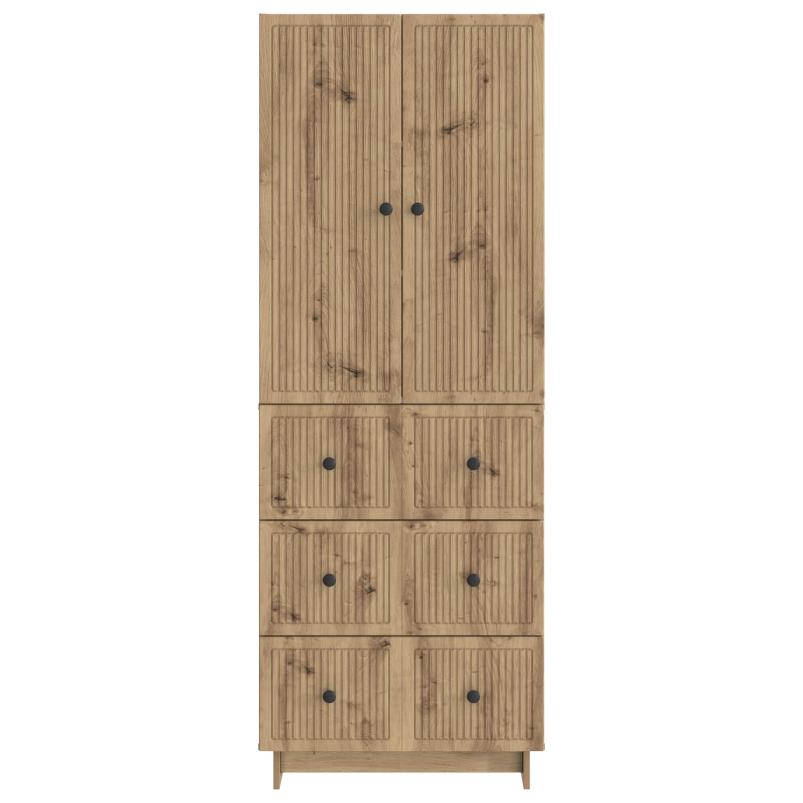 Σέτ Ντουλαπιών 2 pcs 66 x 34,5 x 90 εκ Επεξεργασμένο Ξύλο - Pakobazaar