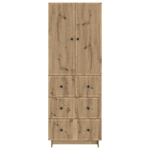 Σέτ Ντουλαπιών 2 pcs 66 x 34,5 x 90 εκ Επεξεργασμένο Ξύλο - Pakobazaar