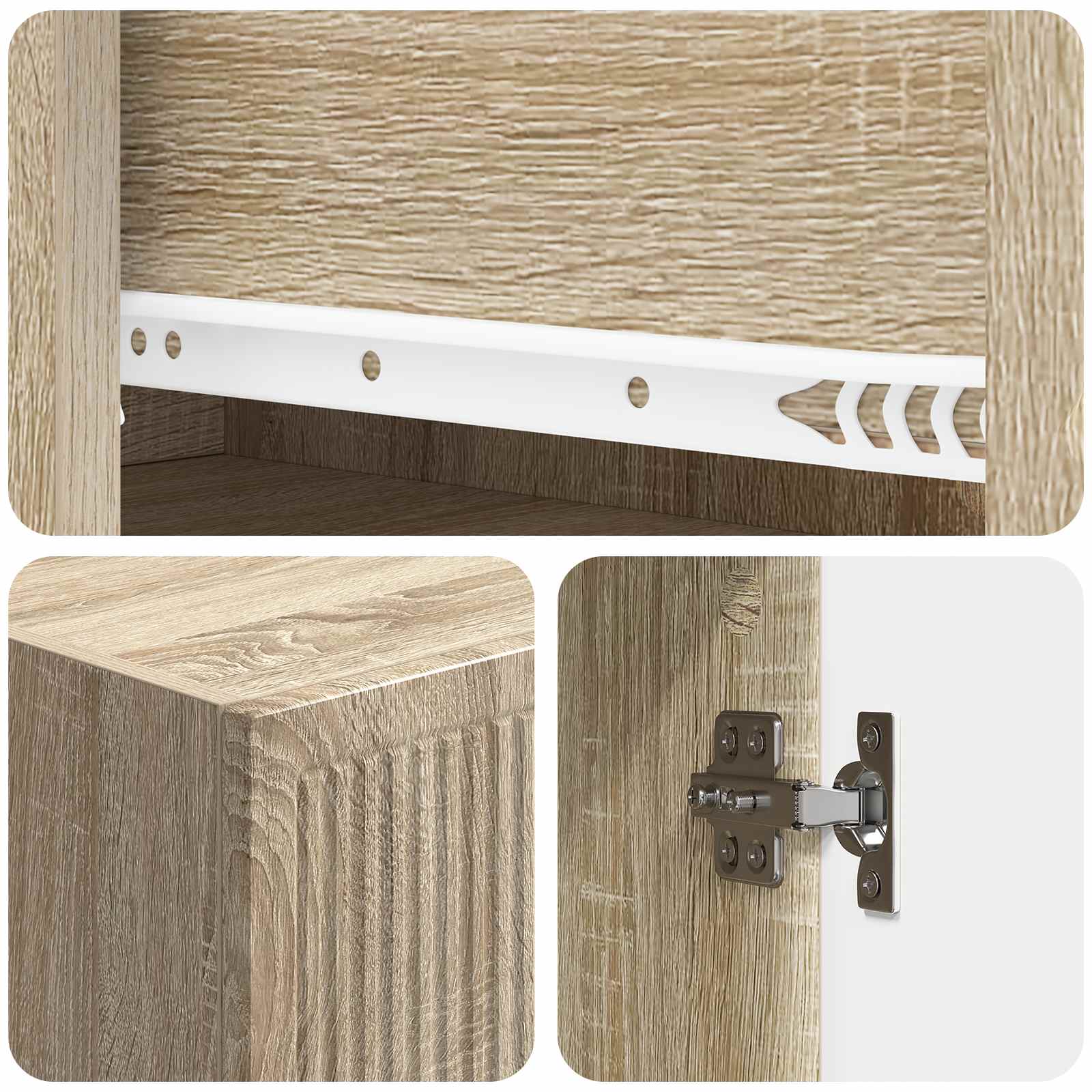 Σέτ Ντουλαπιών 2 pcs 33 x 34,5 x 90 εκ Επεξεργασμένο Ξύλο - Pakobazaar