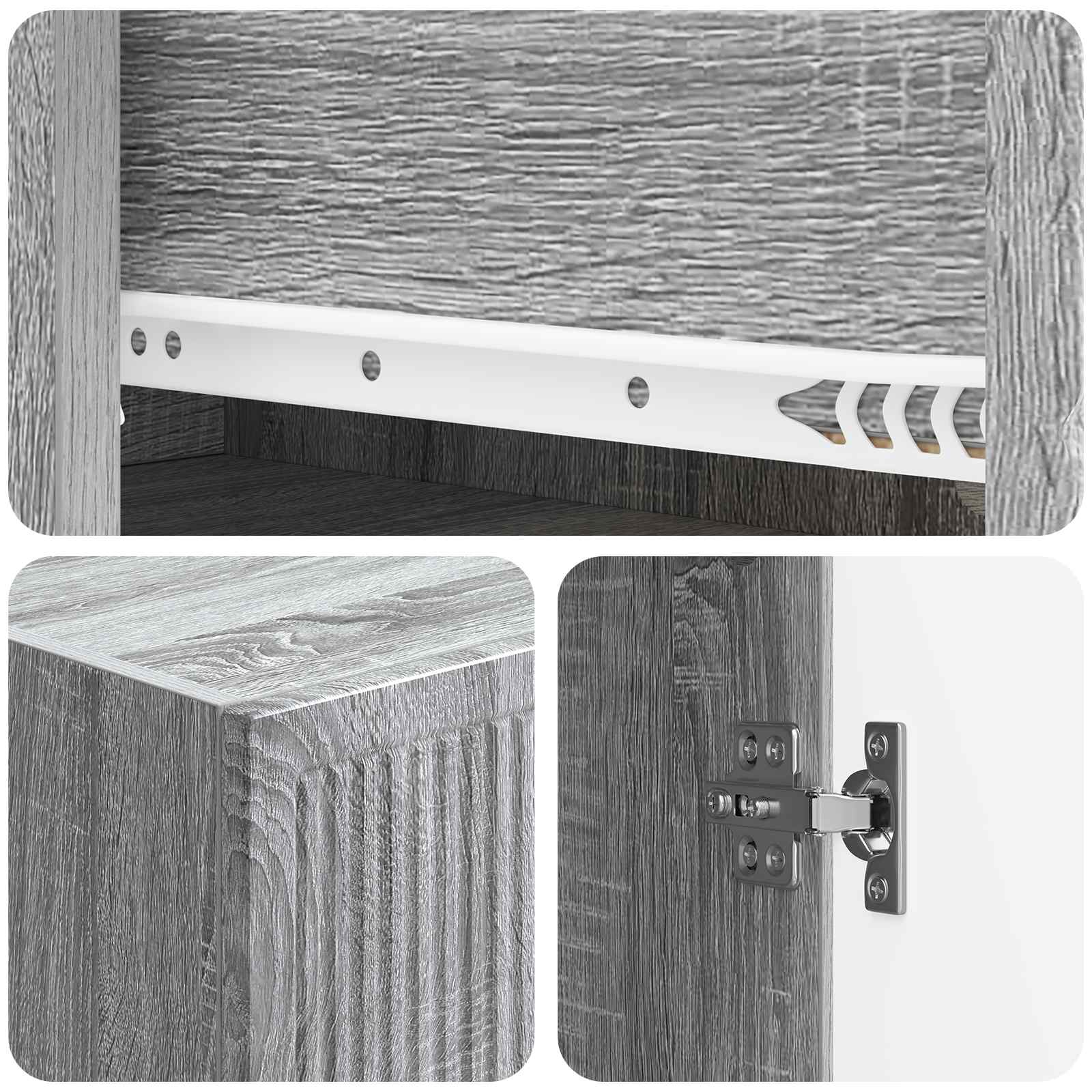 Σέτ Ντουλαπιών 2 pcs 33 x 34,5 x 90 εκ Επεξεργασμένο Ξύλο - Pakobazaar