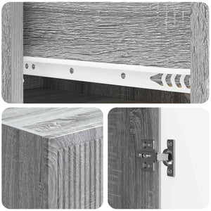 Σέτ Ντουλαπιών 2 pcs 33 x 34,5 x 90 εκ Επεξεργασμένο Ξύλο - Pakobazaar