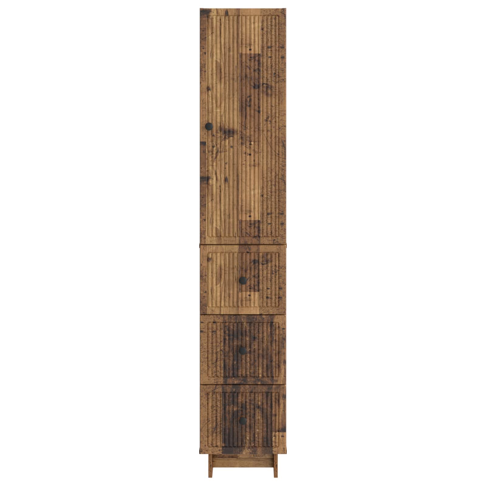Σέτ Ντουλαπιών 2 pcs Παλαιωμένο ξύλο 33 x 34,5 x 90 εκ - Pakobazaar