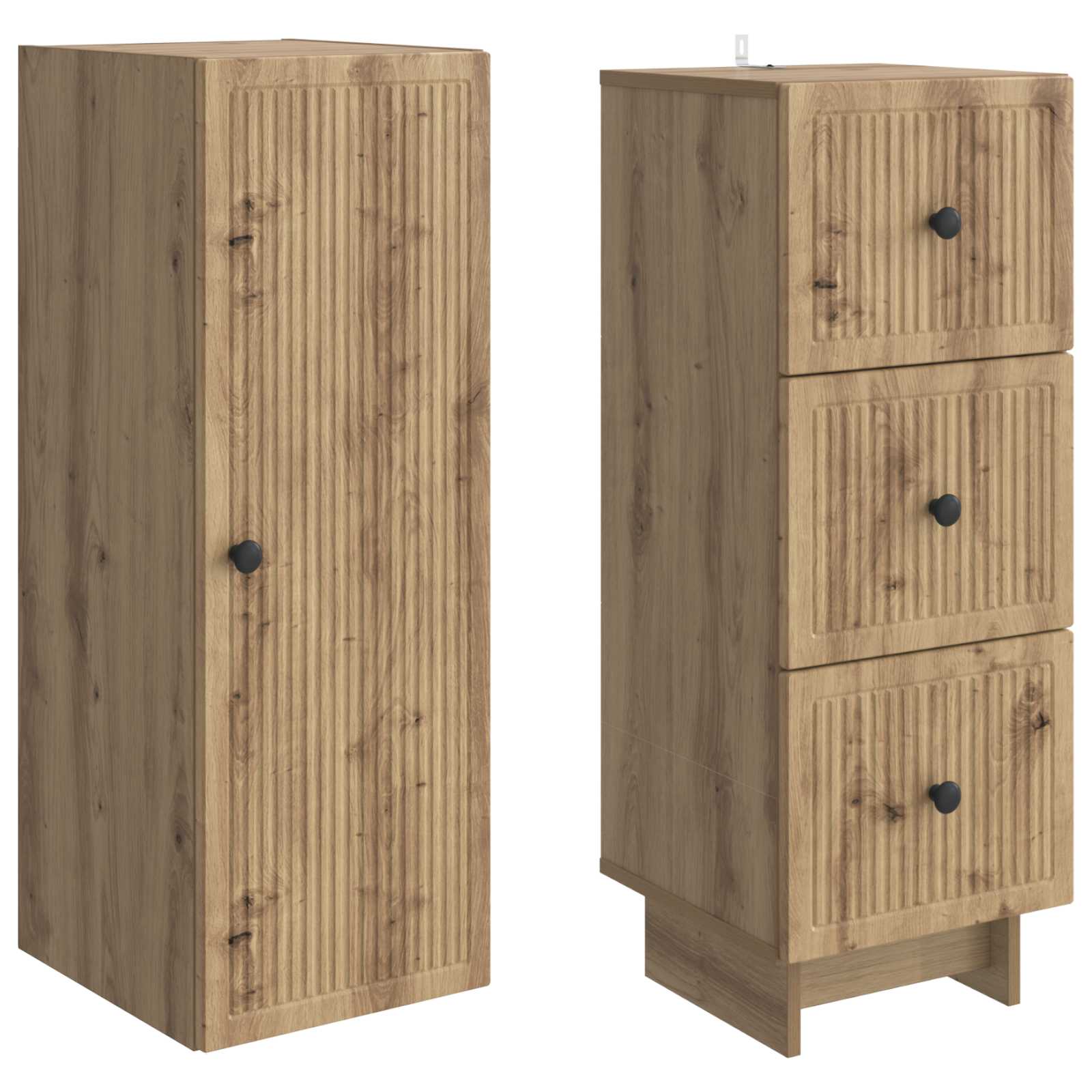Σέτ Ντουλαπιών 2 pcs 33 x 34,5 x 90 εκ Επεξεργασμένο Ξύλο - Pakobazaar
