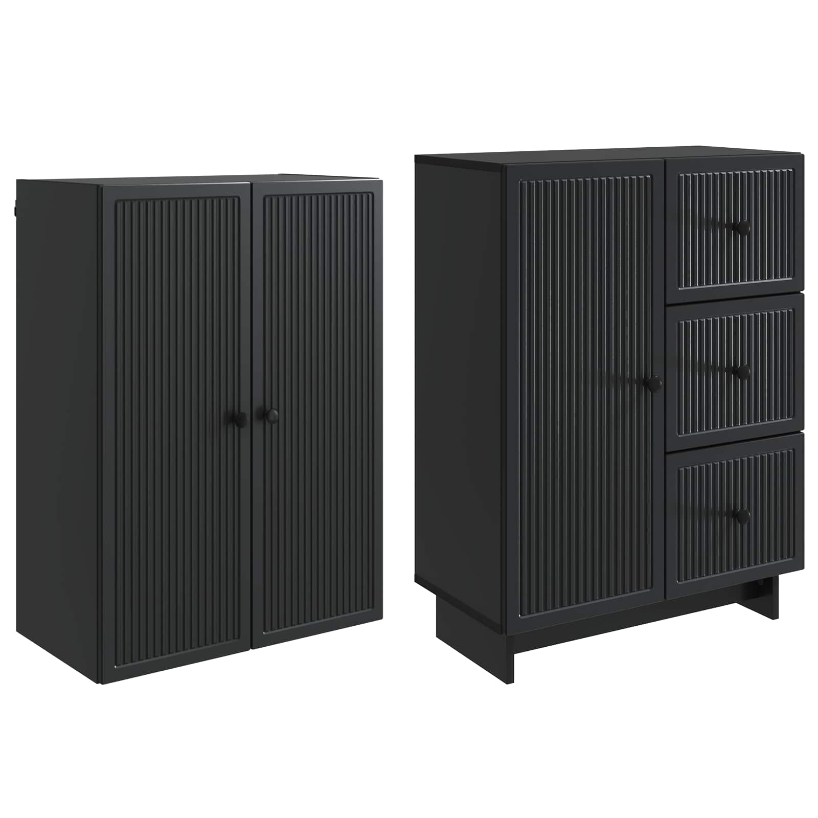 Σέτ Ντουλαπιών 2 pcs 66 x 34,5 x 90 εκ Επεξεργασμένο Ξύλο - Pakobazaar