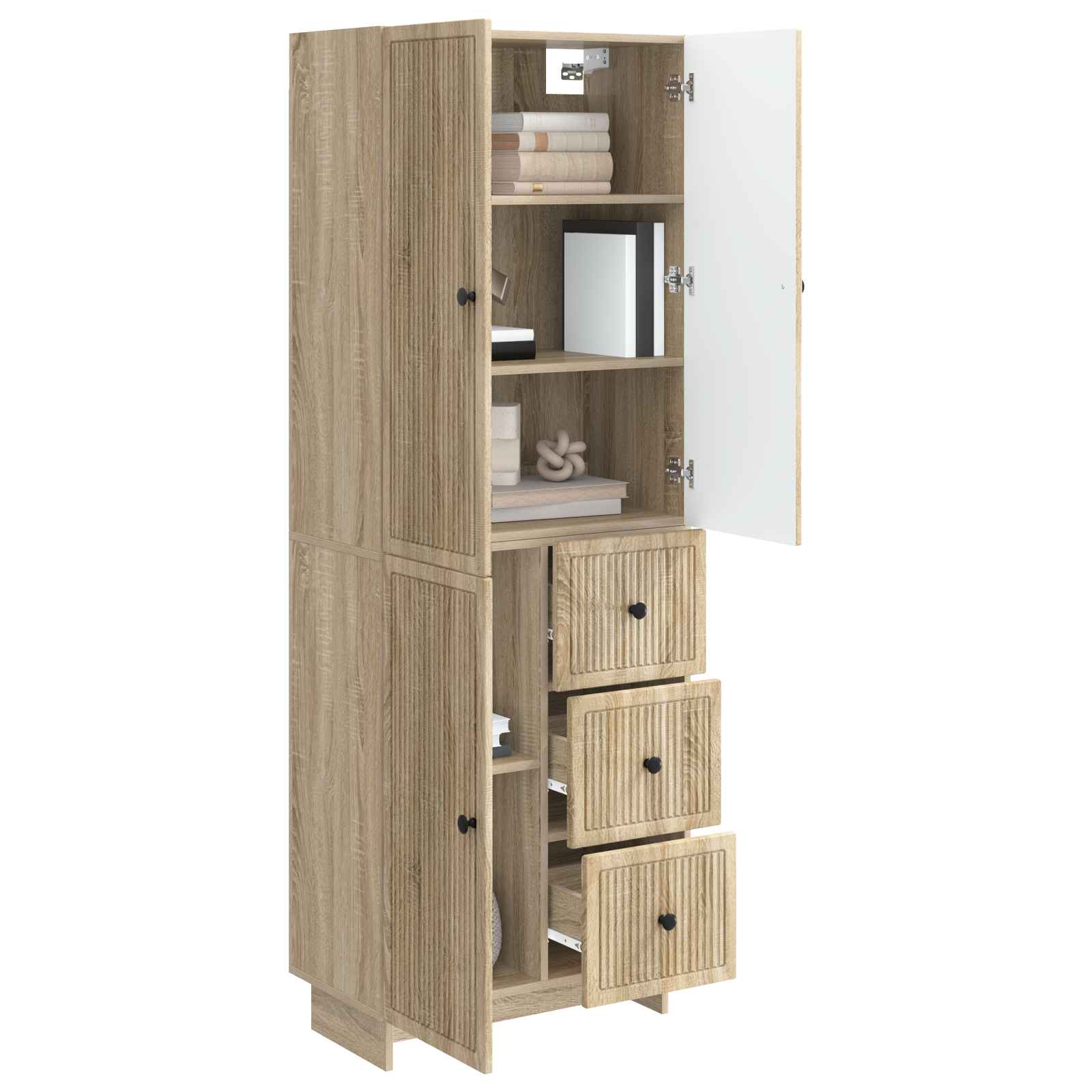 Σέτ Ντουλαπιών 2 pcs 66 x 34,5 x 90 εκ Επεξεργασμένο Ξύλο - Pakobazaar
