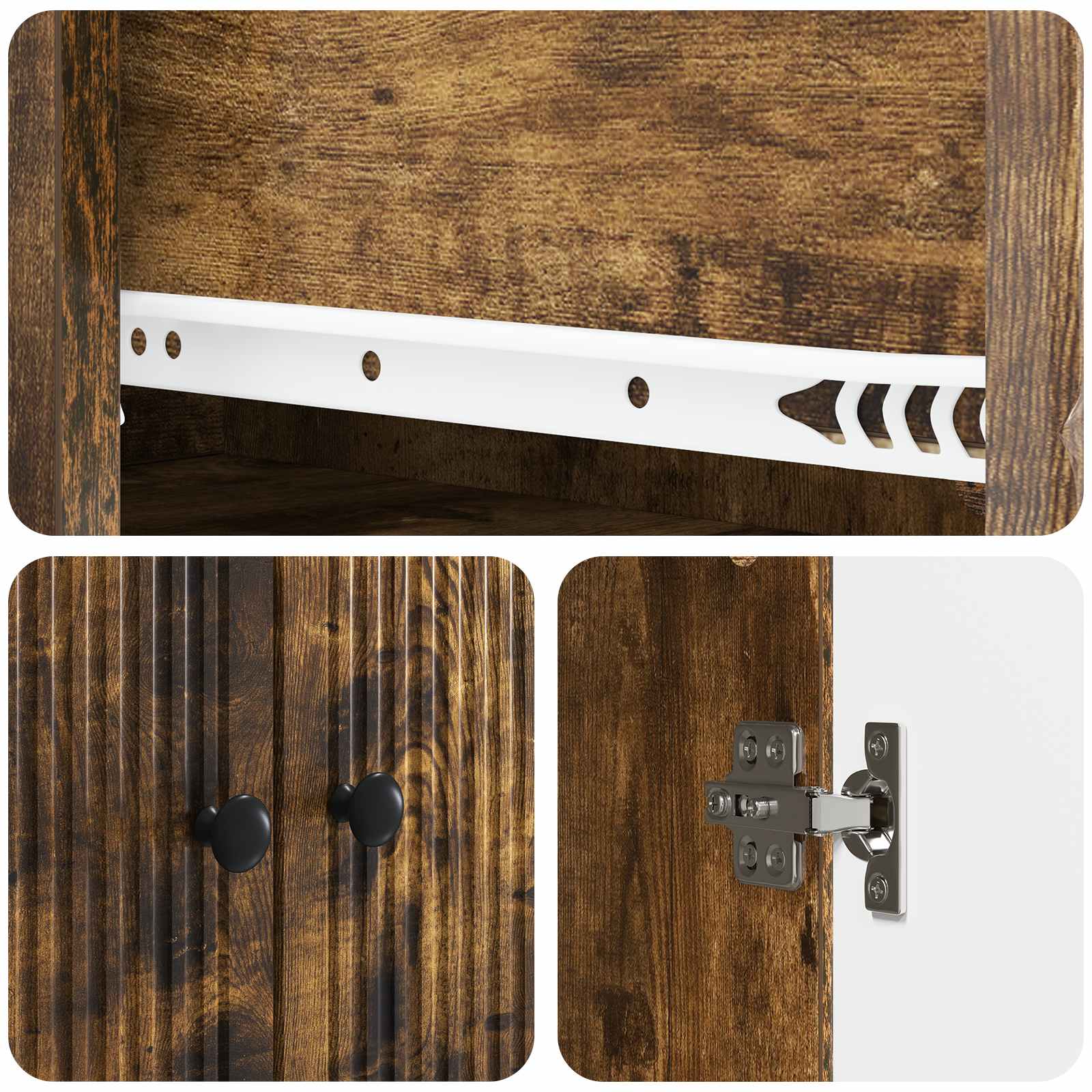 Σέτ Ντουλαπιών 2 pcs 66 x 34,5 x 90 εκ Επεξεργασμένο Ξύλο - Pakobazaar