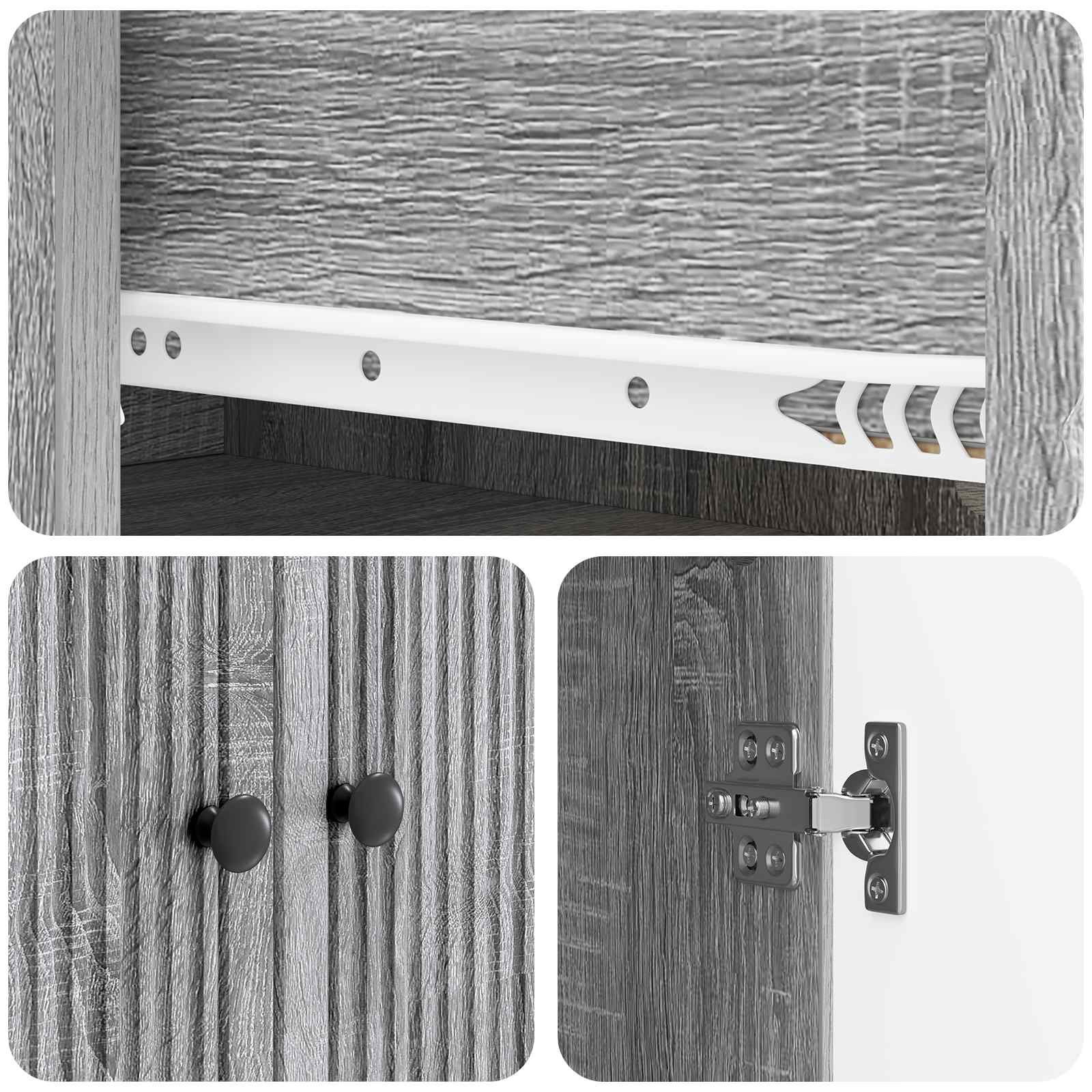Σέτ Ντουλαπιών 2 pcs 66 x 34,5 x 90 εκ Επεξεργασμένο Ξύλο - Pakobazaar