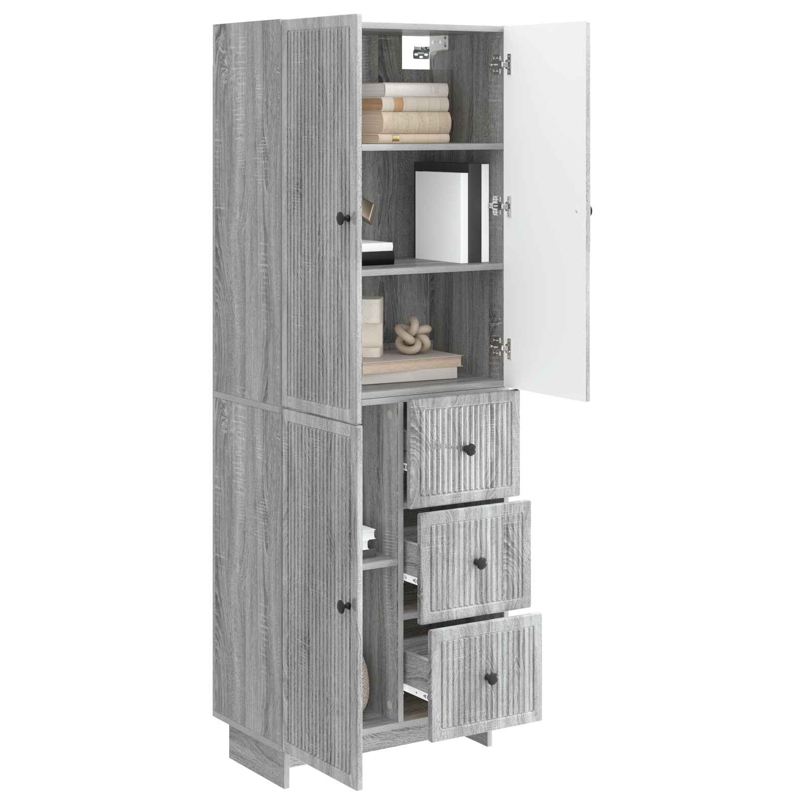 Σέτ Ντουλαπιών 2 pcs 66 x 34,5 x 90 εκ Επεξεργασμένο Ξύλο - Pakobazaar