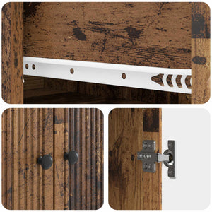 Σέτ Ντουλαπιών 2 pcs 66 x 34,5 x 90 εκ Επεξεργασμένο Ξύλο - Pakobazaar