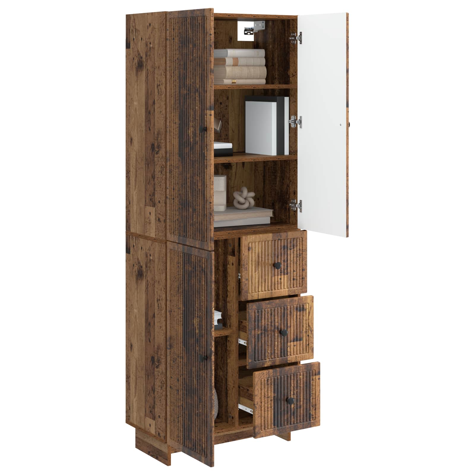 Σέτ Ντουλαπιών 2 pcs 66 x 34,5 x 90 εκ Επεξεργασμένο Ξύλο - Pakobazaar