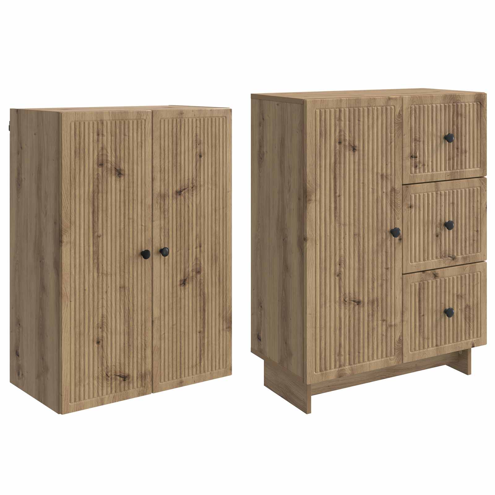 Σέτ Ντουλαπιών 2 pcs 66 x 34,5 x 90 εκ Επεξεργασμένο Ξύλο - Pakobazaar