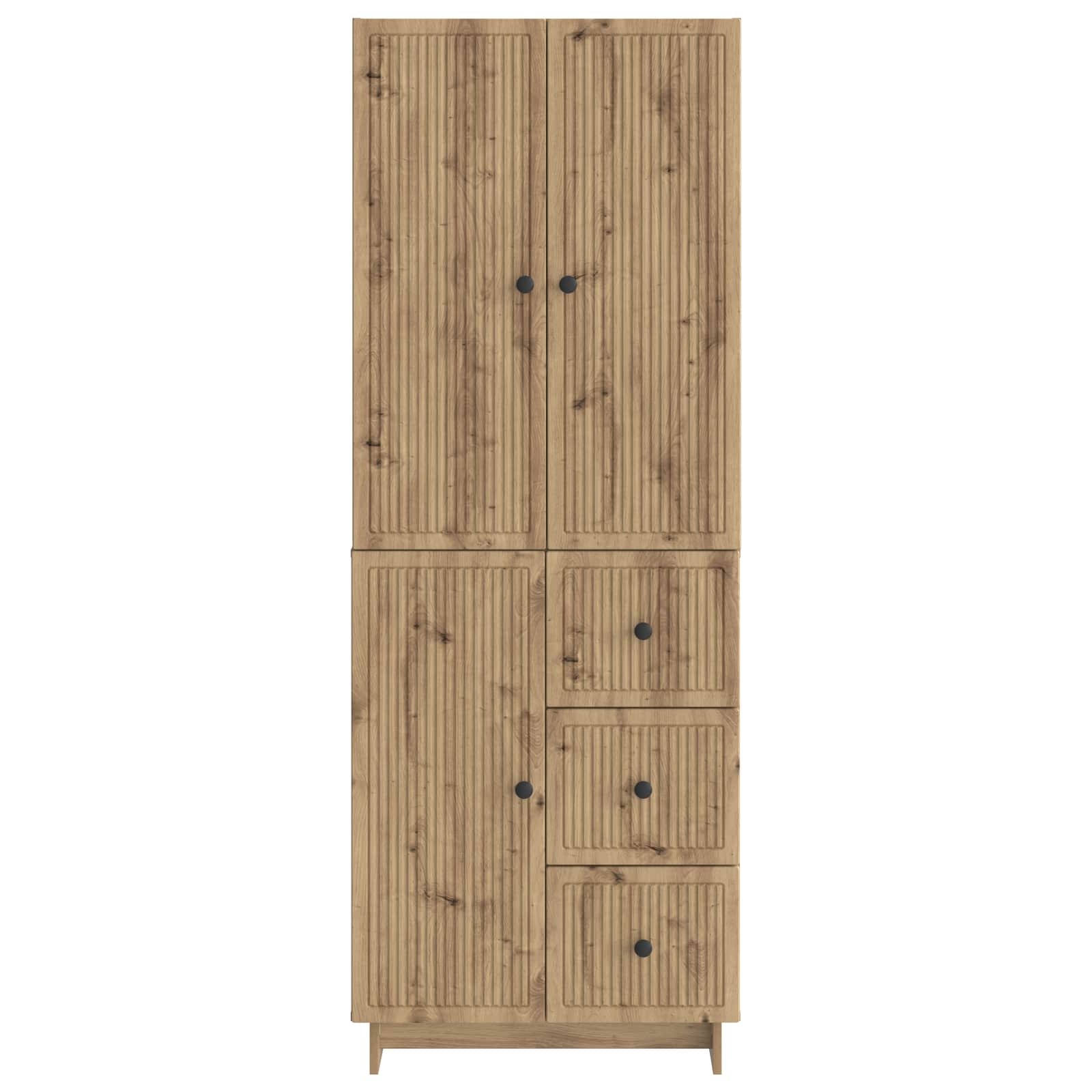 Σέτ Ντουλαπιών 2 pcs 66 x 34,5 x 90 εκ Επεξεργασμένο Ξύλο - Pakobazaar