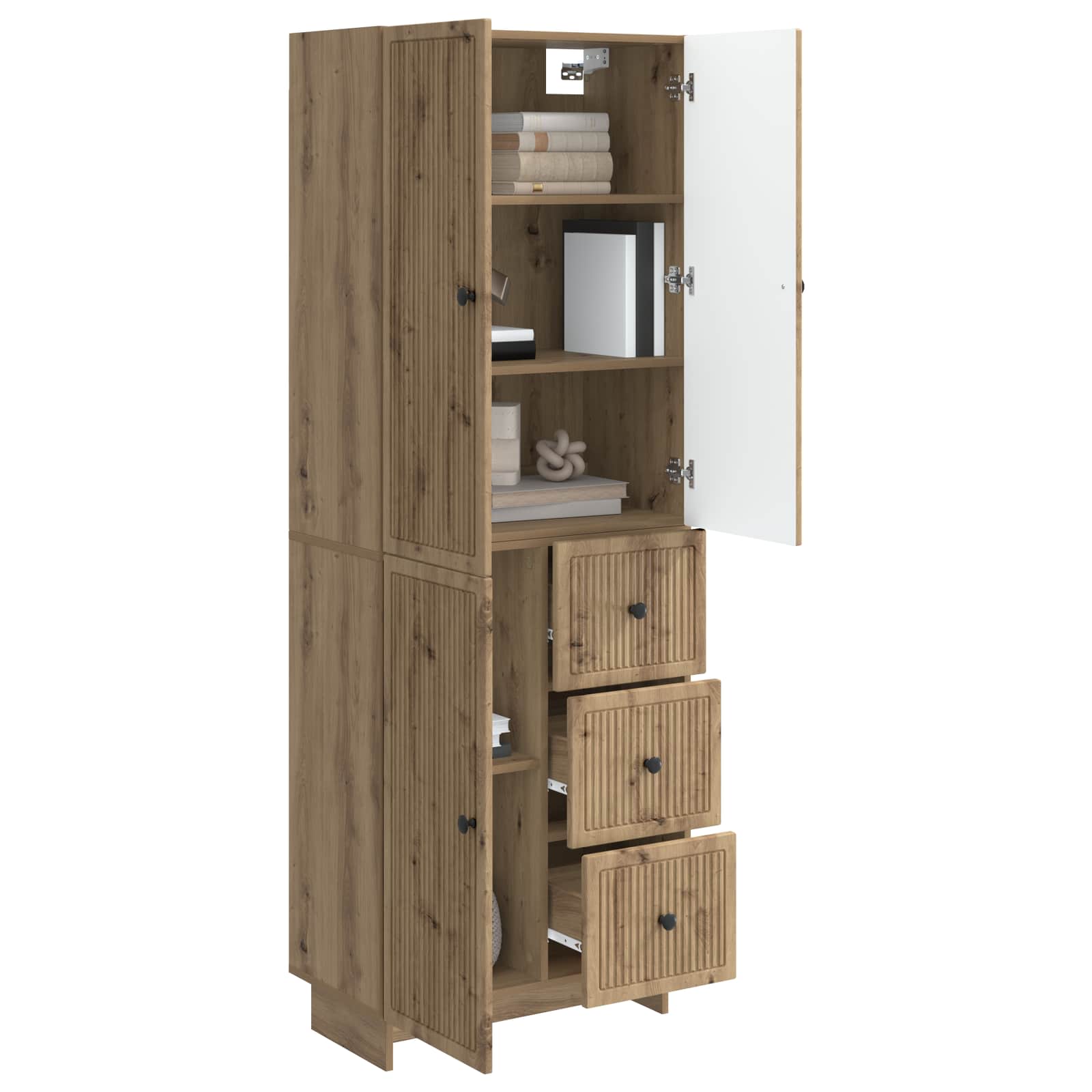 Σέτ Ντουλαπιών 2 pcs 66 x 34,5 x 90 εκ Επεξεργασμένο Ξύλο - Pakobazaar