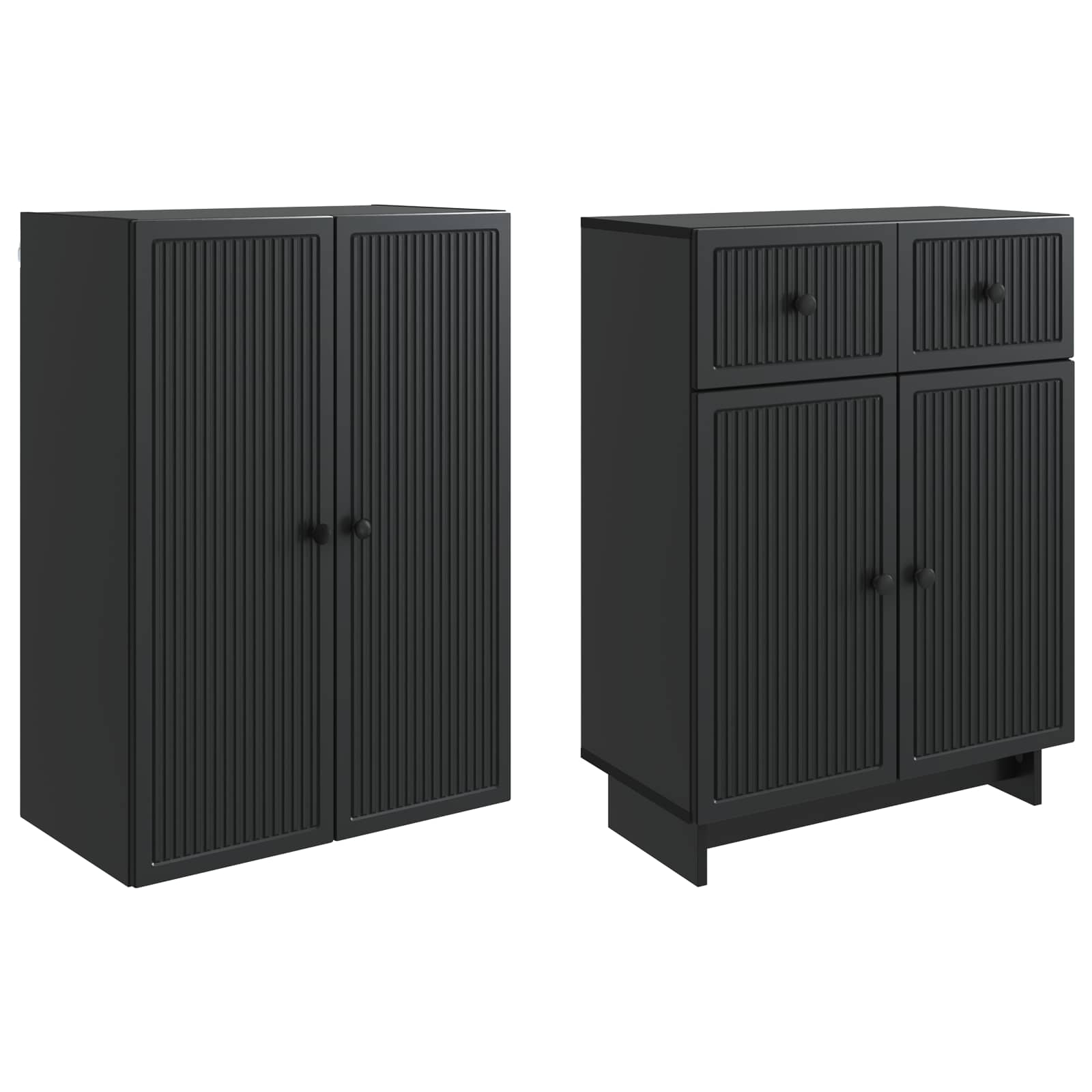Σέτ Ντουλαπιών 2 pcs 66 x 34,5 x 90 εκ Επεξεργασμένο Ξύλο - Pakobazaar