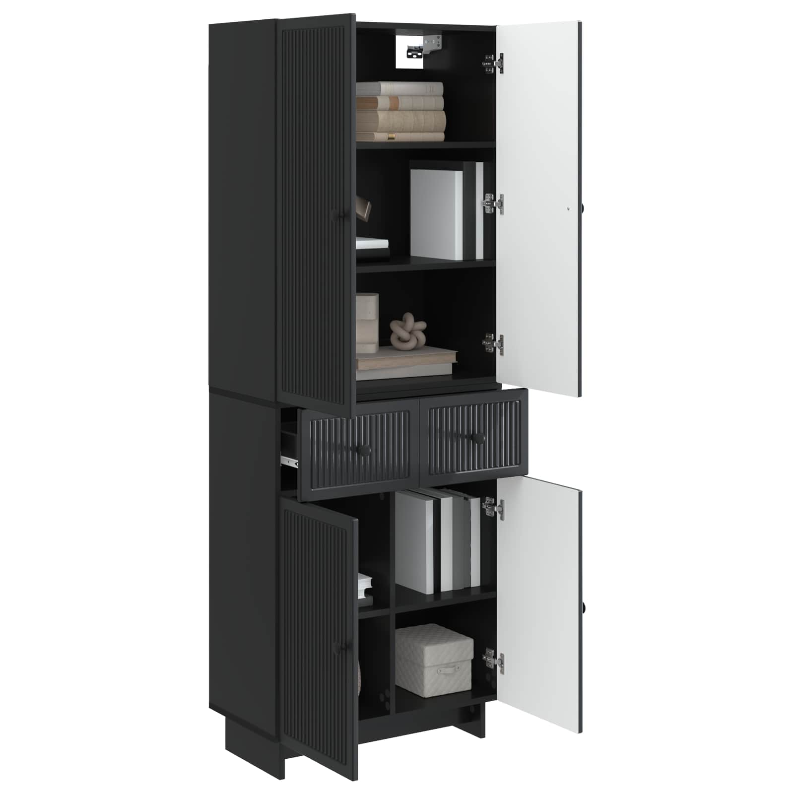 Σέτ Ντουλαπιών 2 pcs 66 x 34,5 x 90 εκ Επεξεργασμένο Ξύλο - Pakobazaar