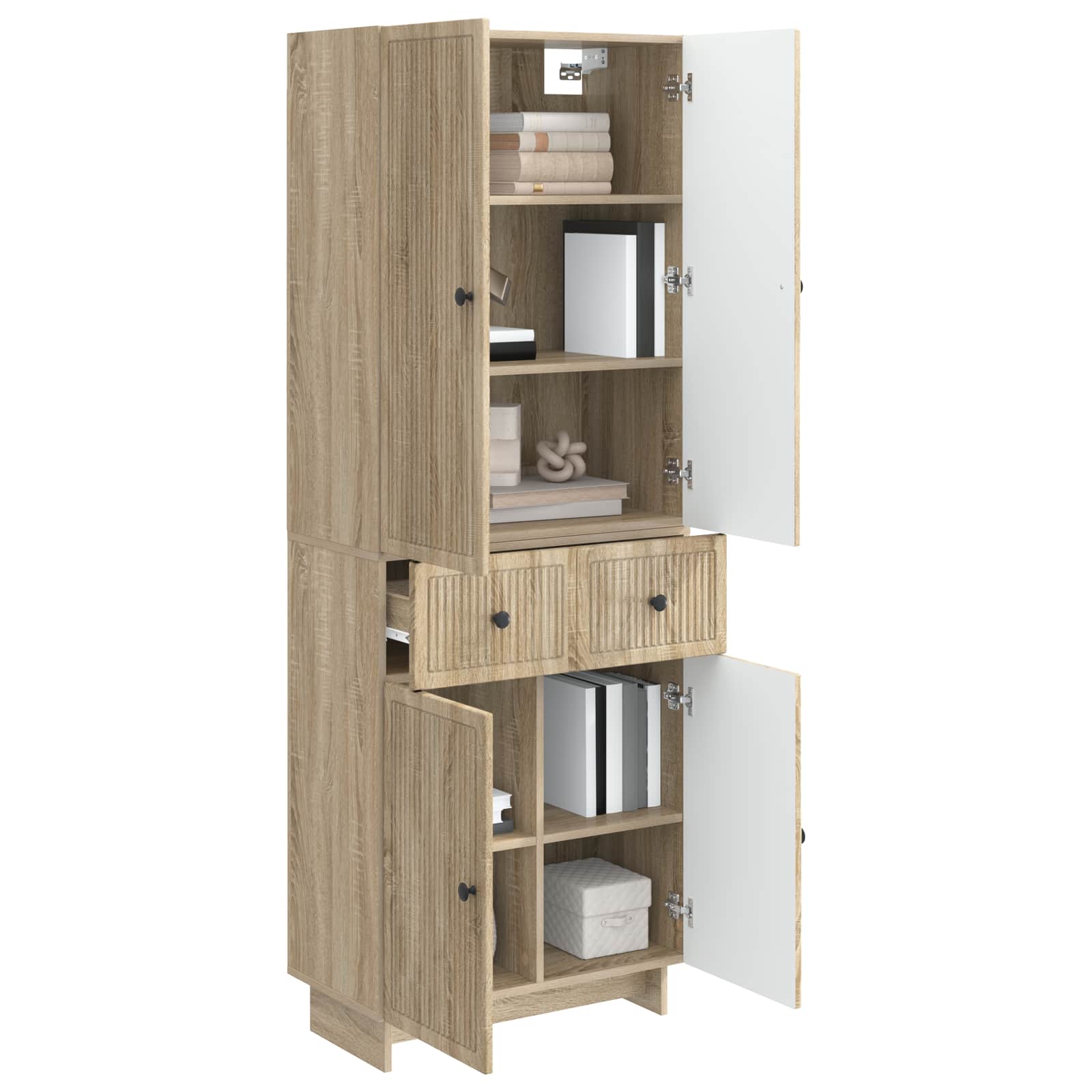 Σέτ Ντουλαπιών 2 pcs 66 x 34,5 x 90 εκ Επεξεργασμένο Ξύλο - Pakobazaar