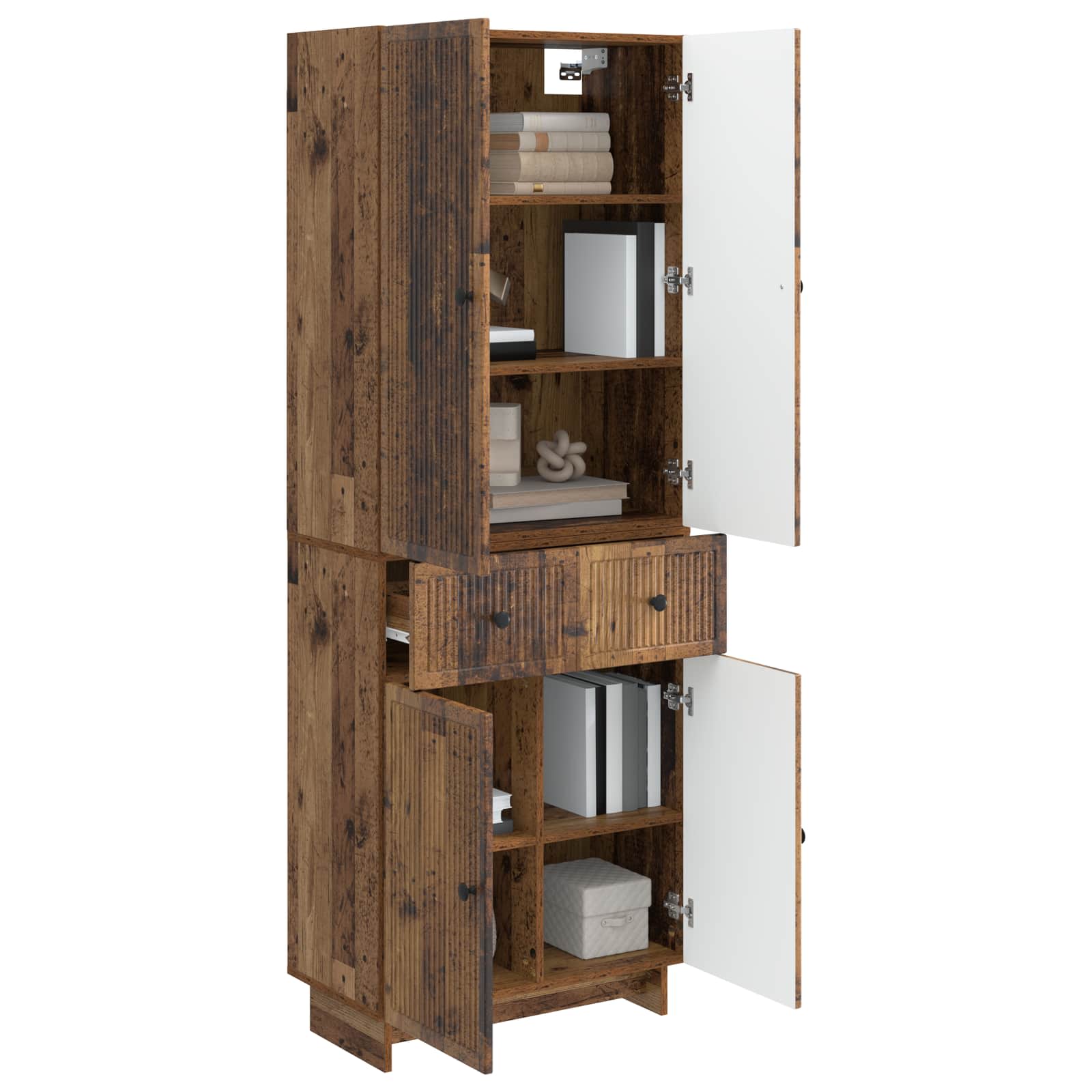 Σέτ Ντουλαπιών 2 pcs 66 x 34,5 x 90 εκ Επεξεργασμένο Ξύλο - Pakobazaar