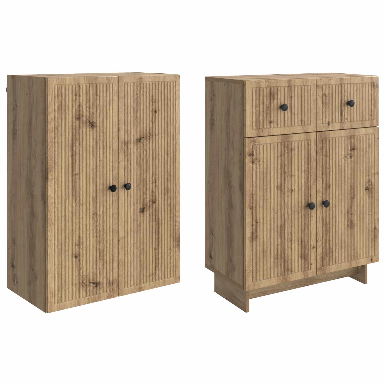 Σέτ Ντουλαπιών 2 pcs 66 x 34,5 x 90 εκ Επεξεργασμένο Ξύλο - Pakobazaar