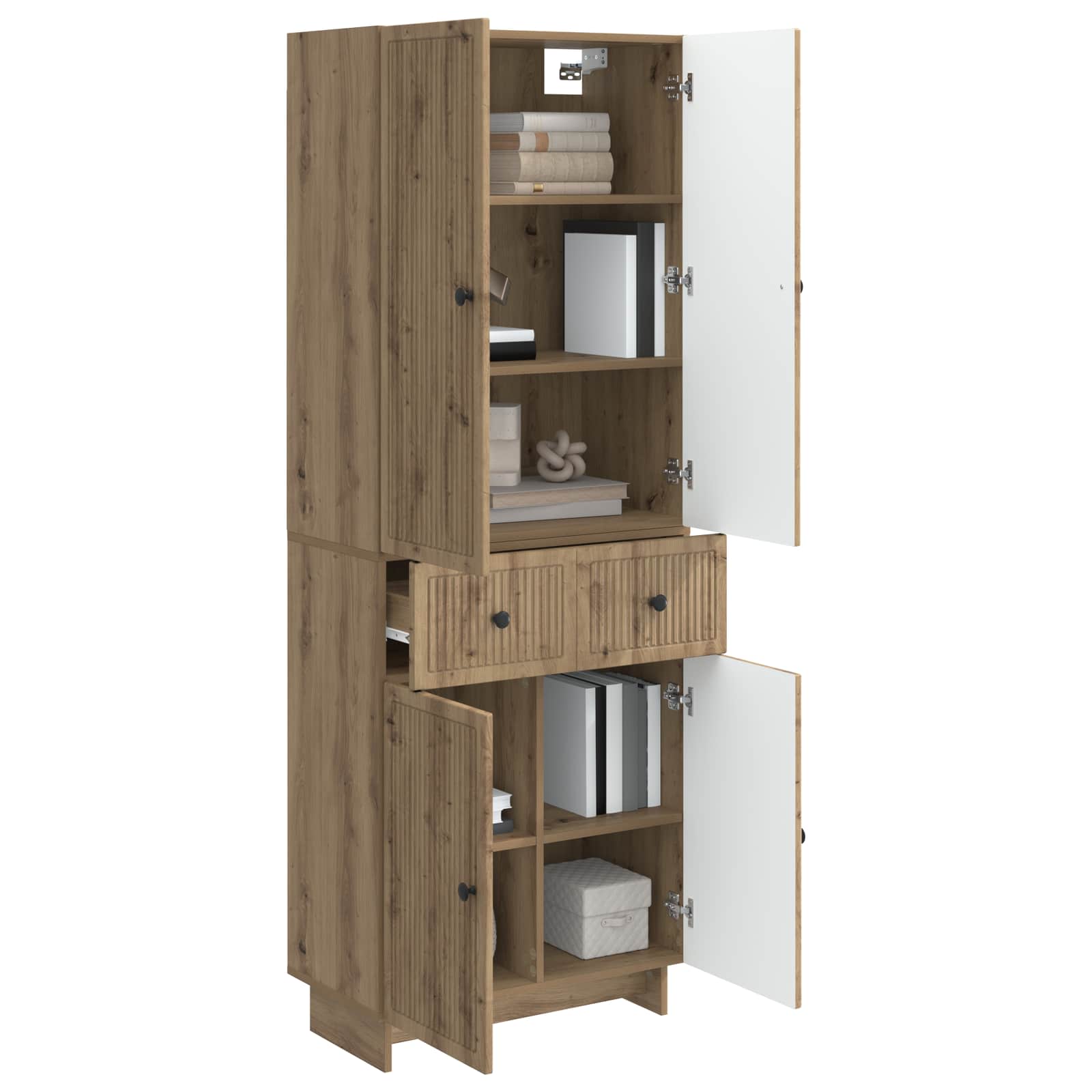 Σέτ Ντουλαπιών 2 pcs 66 x 34,5 x 90 εκ Επεξεργασμένο Ξύλο - Pakobazaar