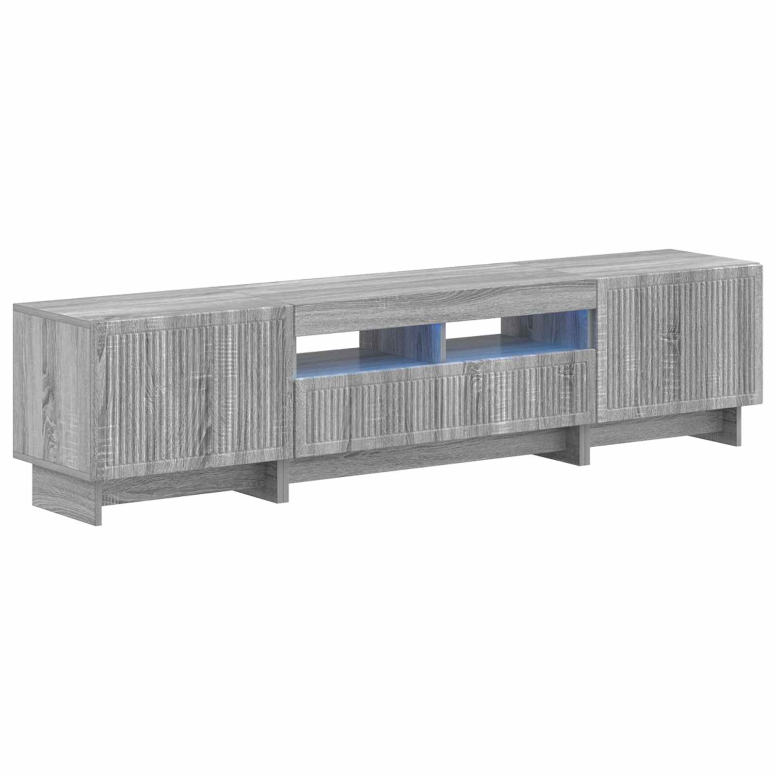 5 Τεμάχια LED Τηλεοπτικού Ντουλαπιού Γκρι Sonoma