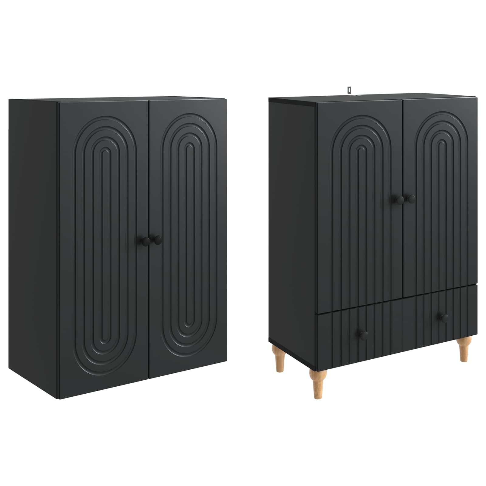 Σέτ Ντουλαπιών 2 pcs 66 x 34,5 x 95 εκ. Επεξεργασμένο Ξύλο - Pakobazaar
