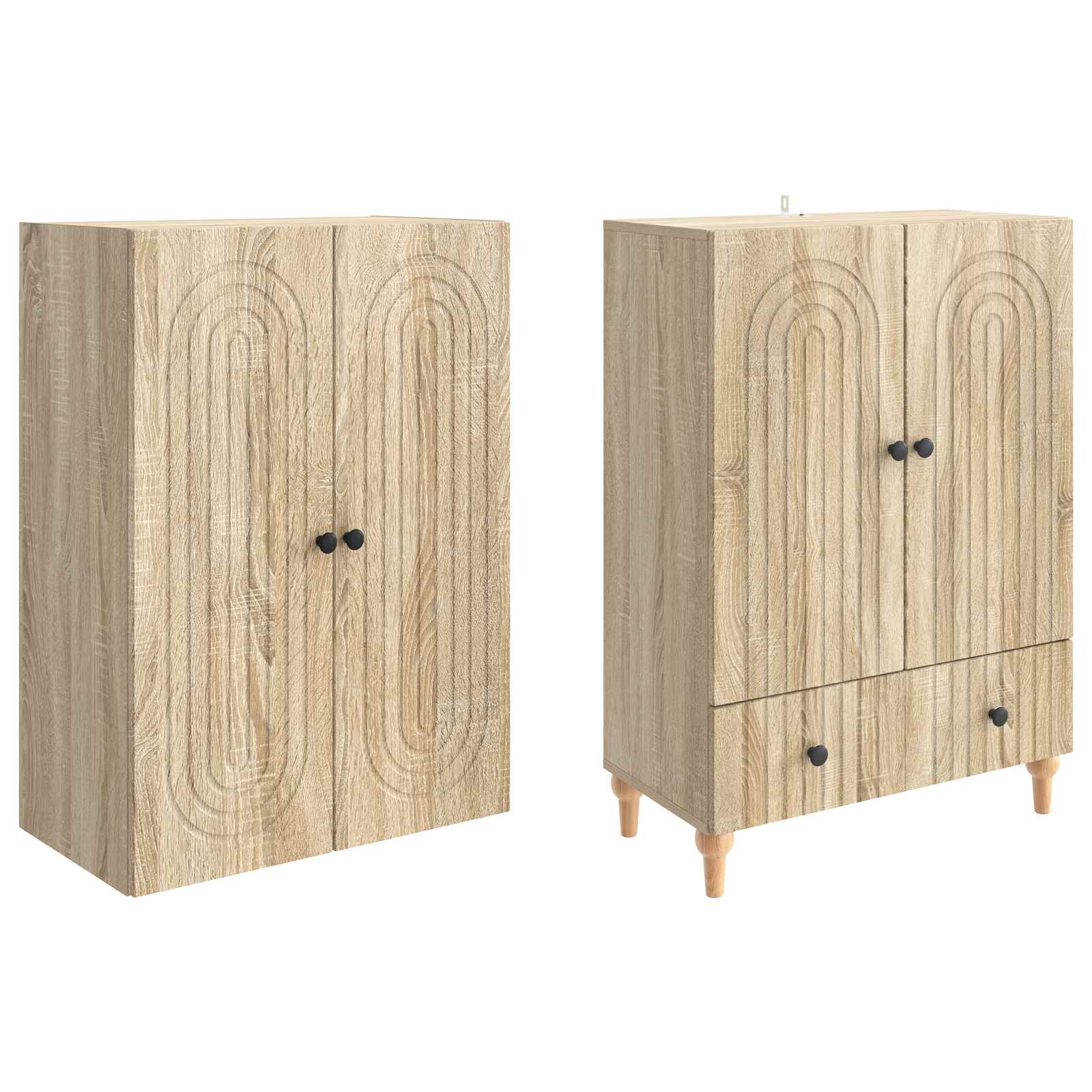 Σέτ Ντουλαπιών 2 pcs 66 x 34,5 x 95 εκ. Επεξεργασμένο Ξύλο - Pakobazaar
