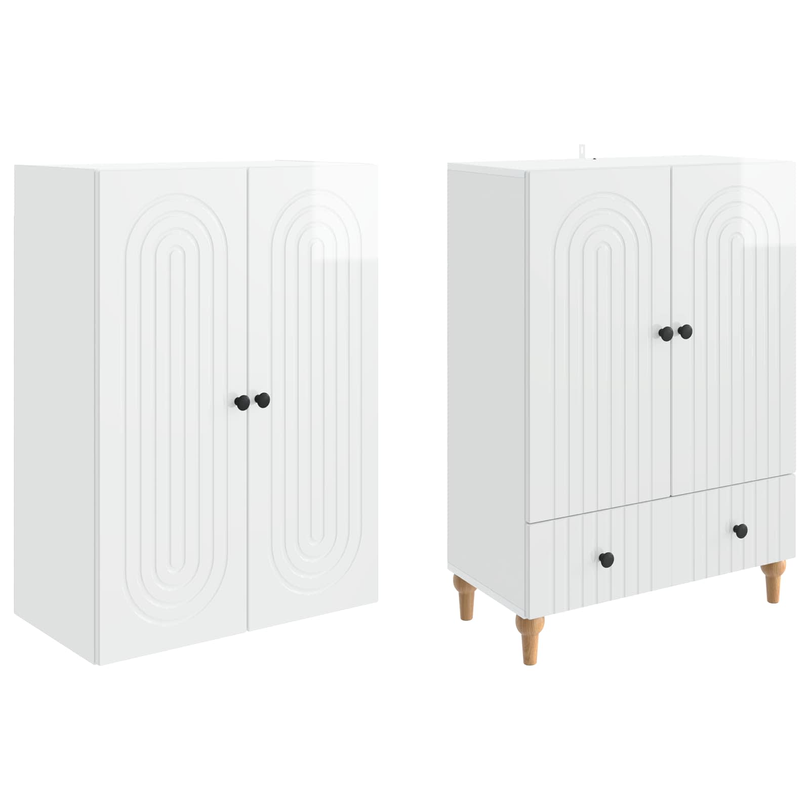 Σέτ Ντουλαπιών 2 pcs 66 x 34,5 x 95 εκ. Επεξεργασμένο Ξύλο - Pakobazaar