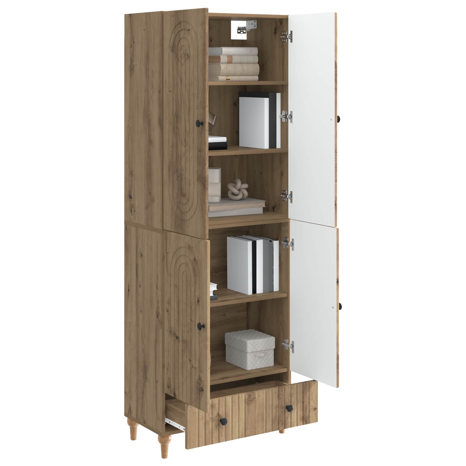 Σέτ Ντουλαπιών 2 pcs 66 x 34,5 x 95 εκ. Επεξεργασμένο Ξύλο - Pakobazaar