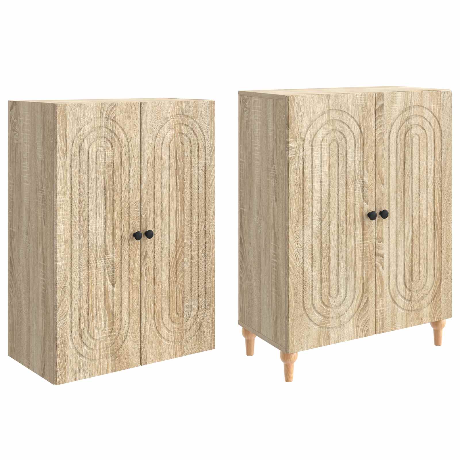 Σέτ Ντουλαπιών 2 pcs 66 x 34,5 x 90 εκ Επεξεργασμένο Ξύλο - Pakobazaar